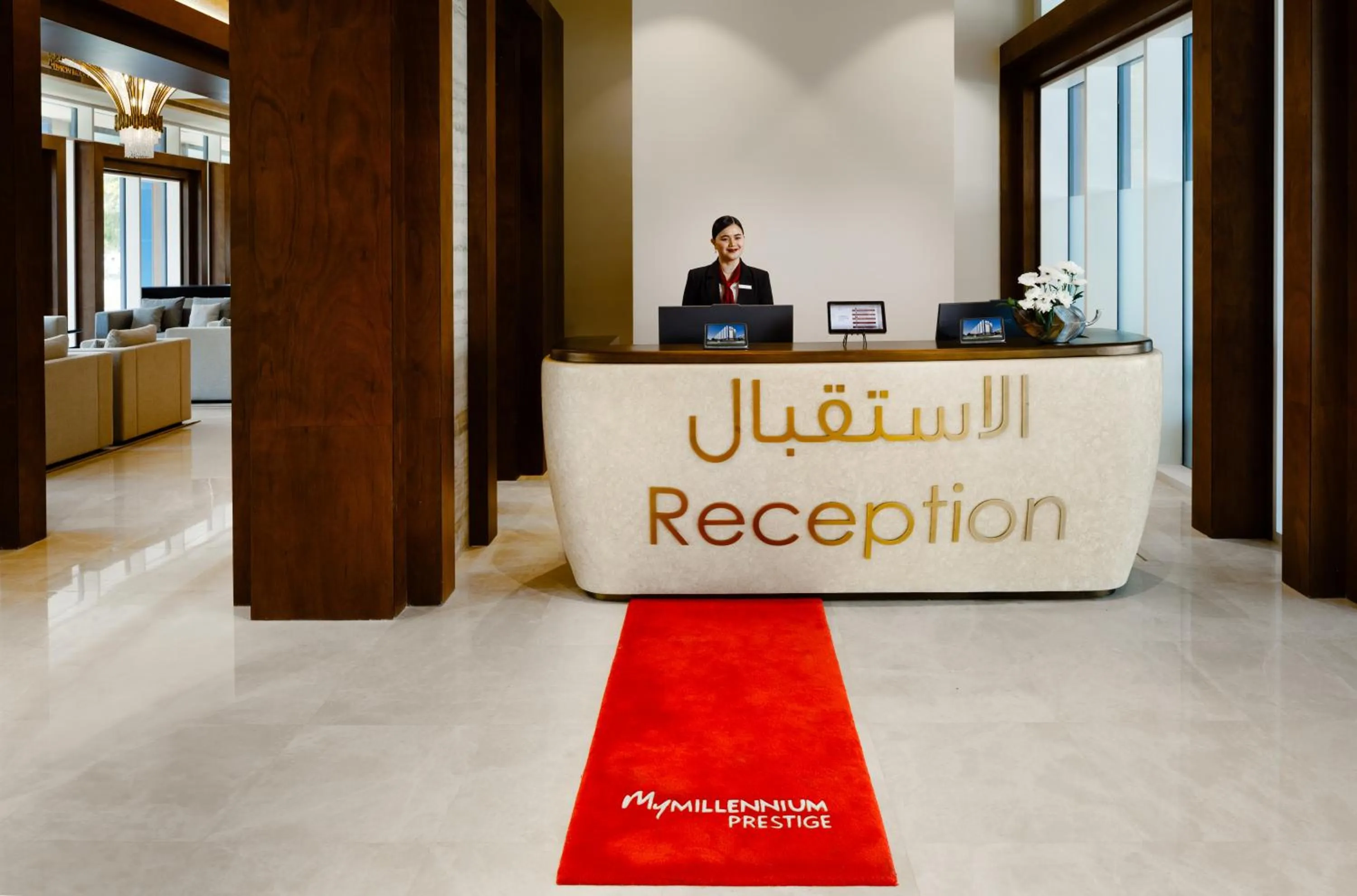 Lobby or reception in Millennium Residences Saadiyat Island