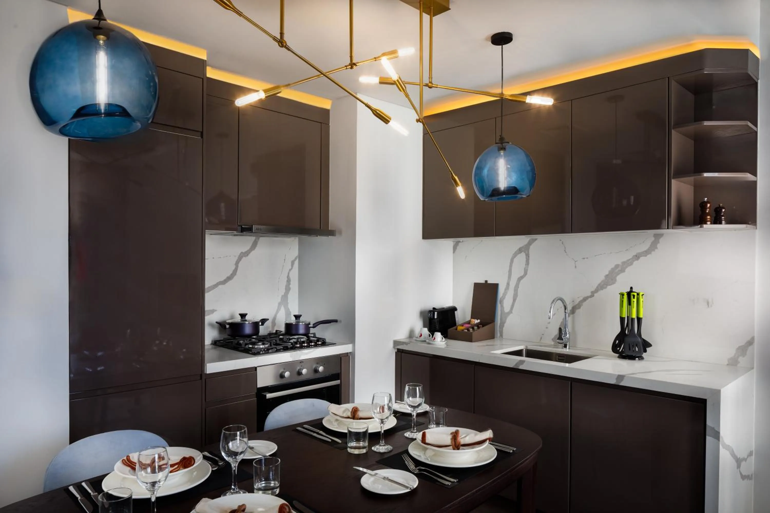 Kitchen or kitchenette in Millennium Residences Saadiyat Island