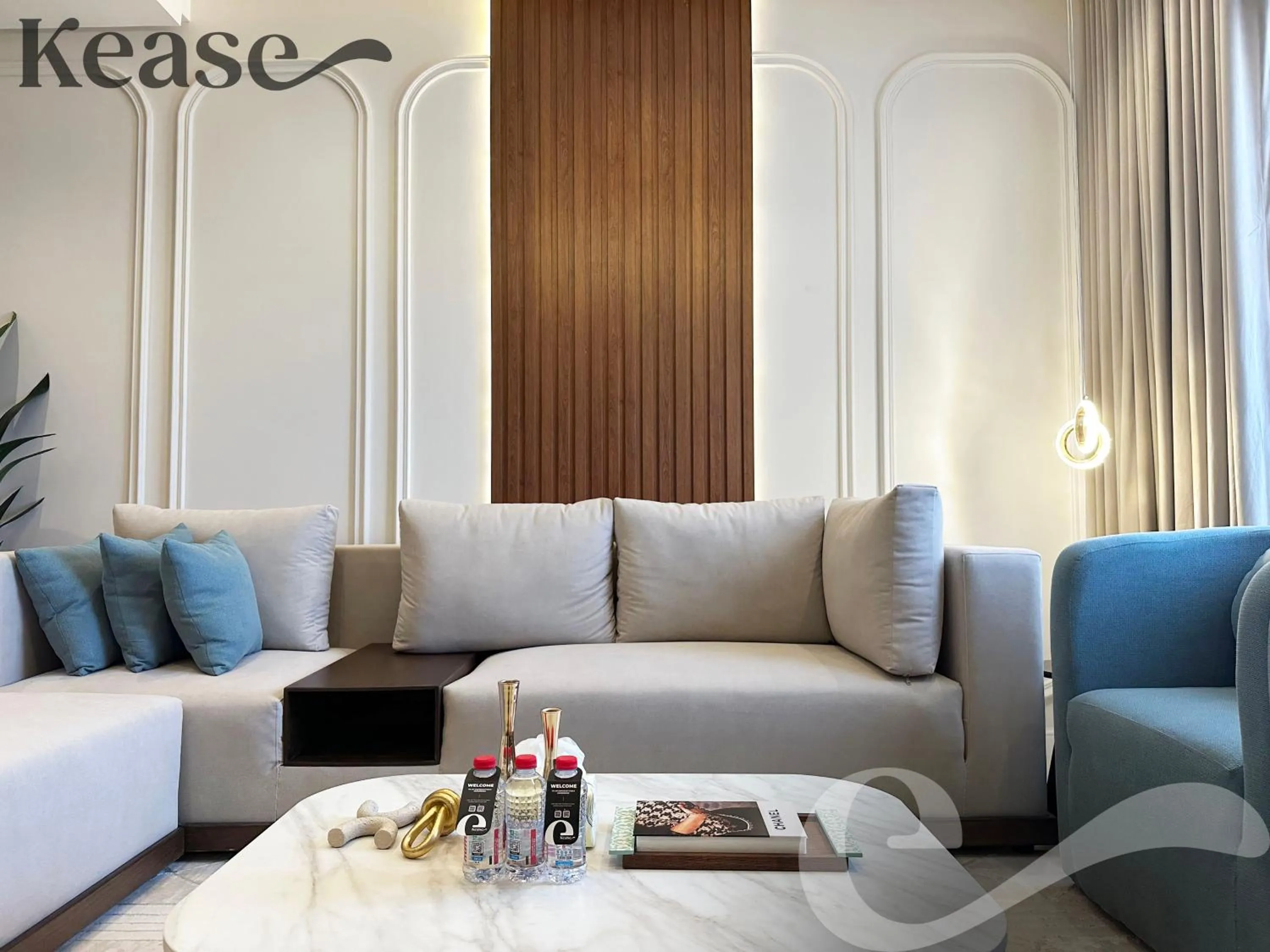 Living room in Kease Narjis A-12 Luxury Gold AX18