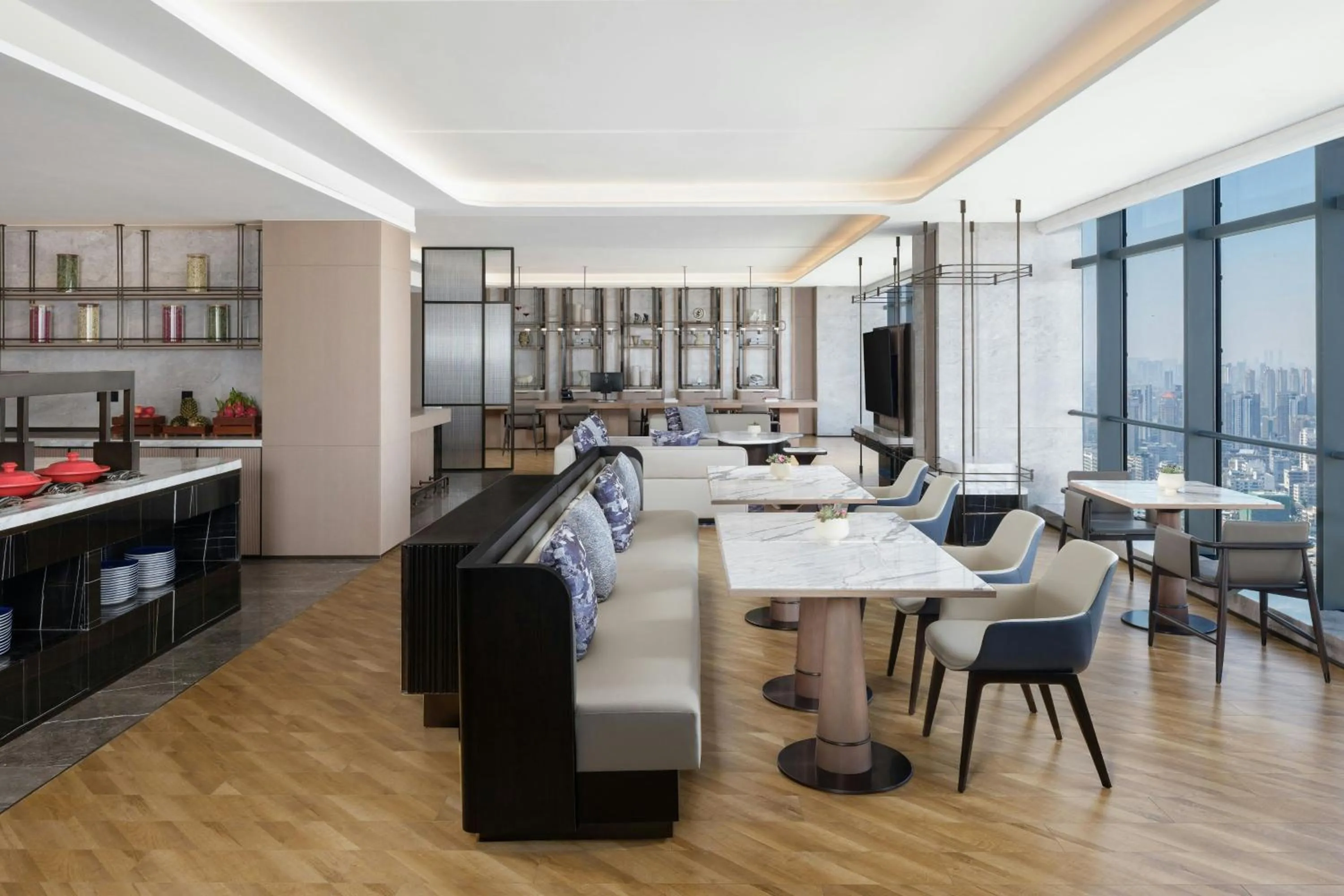 Lounge or bar in Jieyang Marriott Hotel