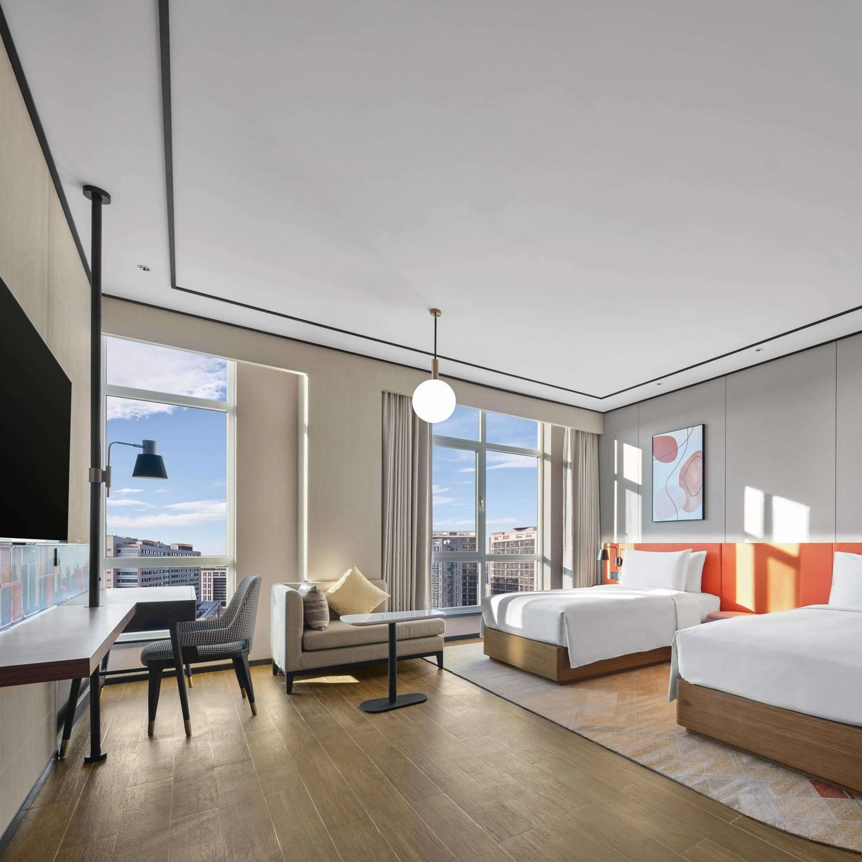 Bed in Hilton Garden Inn Beijing Yizhuang