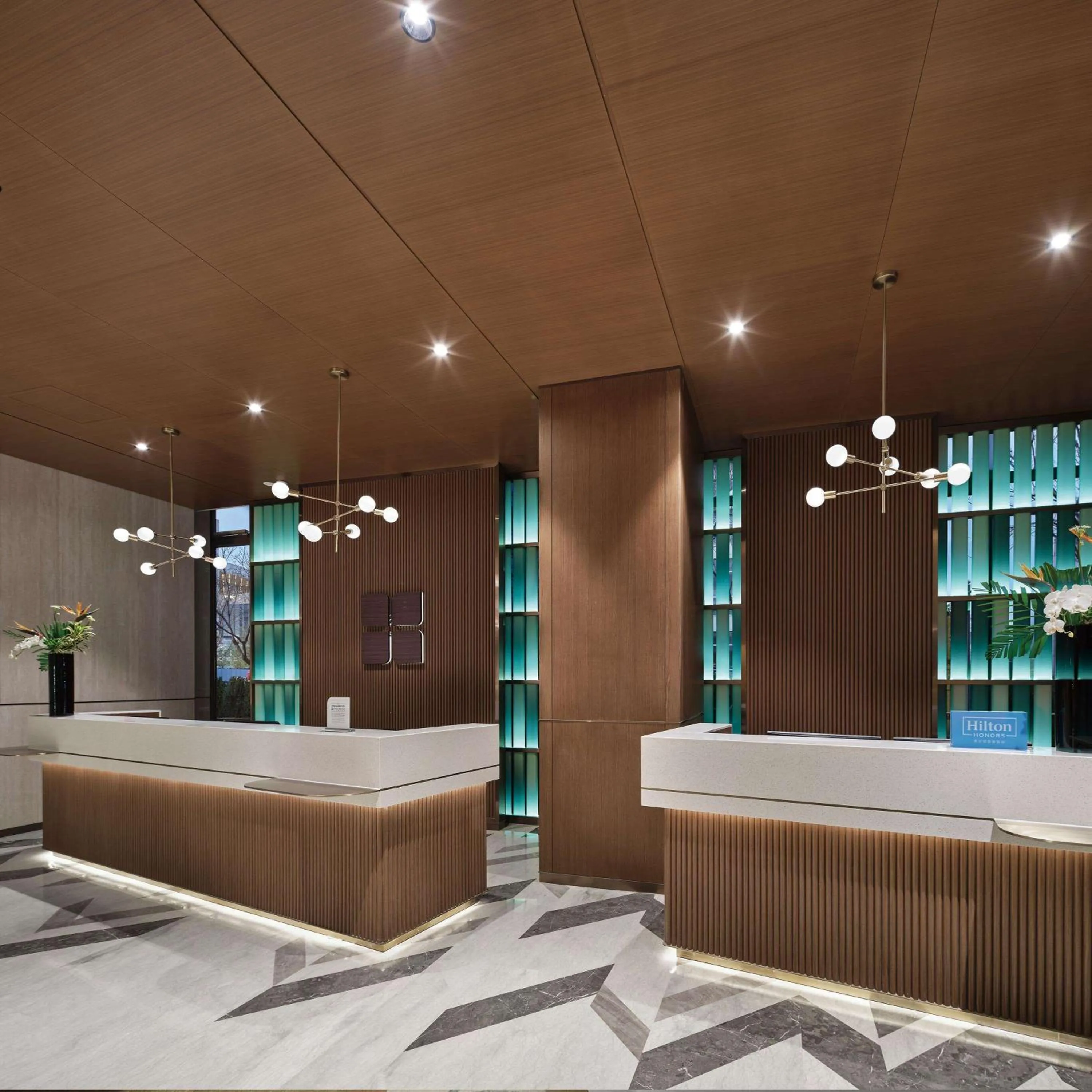 Lobby or reception in Hilton Garden Inn Beijing Yizhuang
