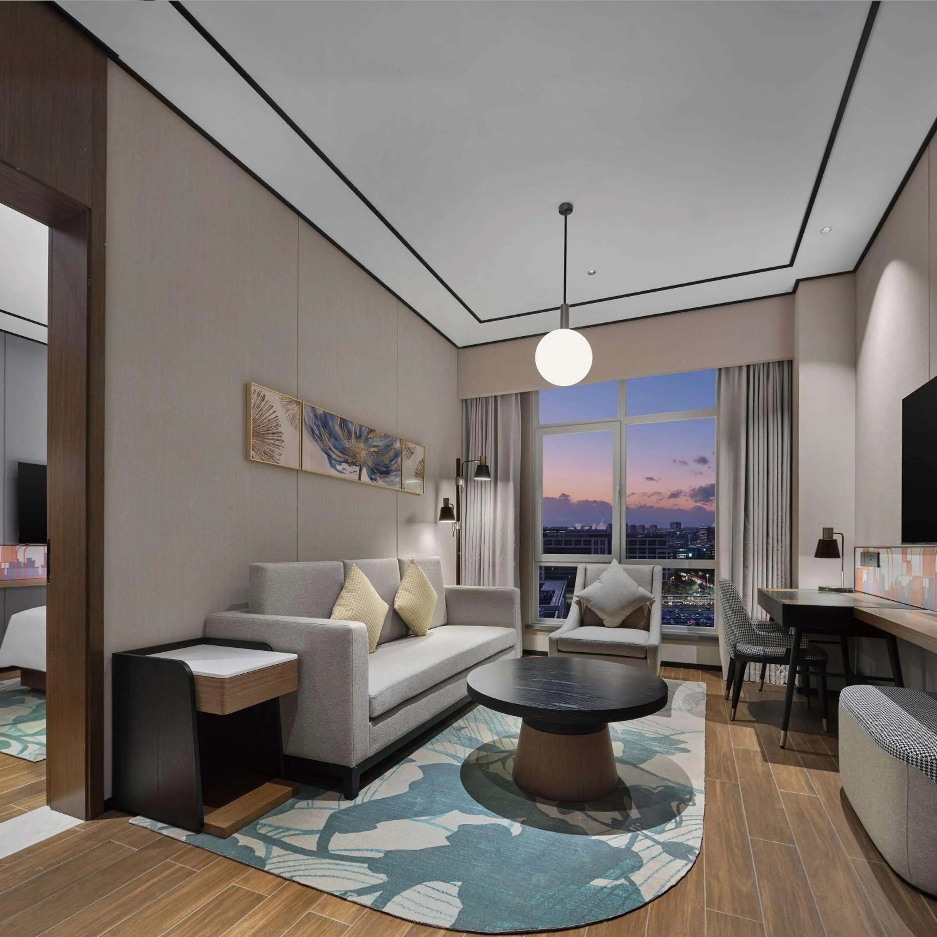 Living room in Hilton Garden Inn Beijing Yizhuang