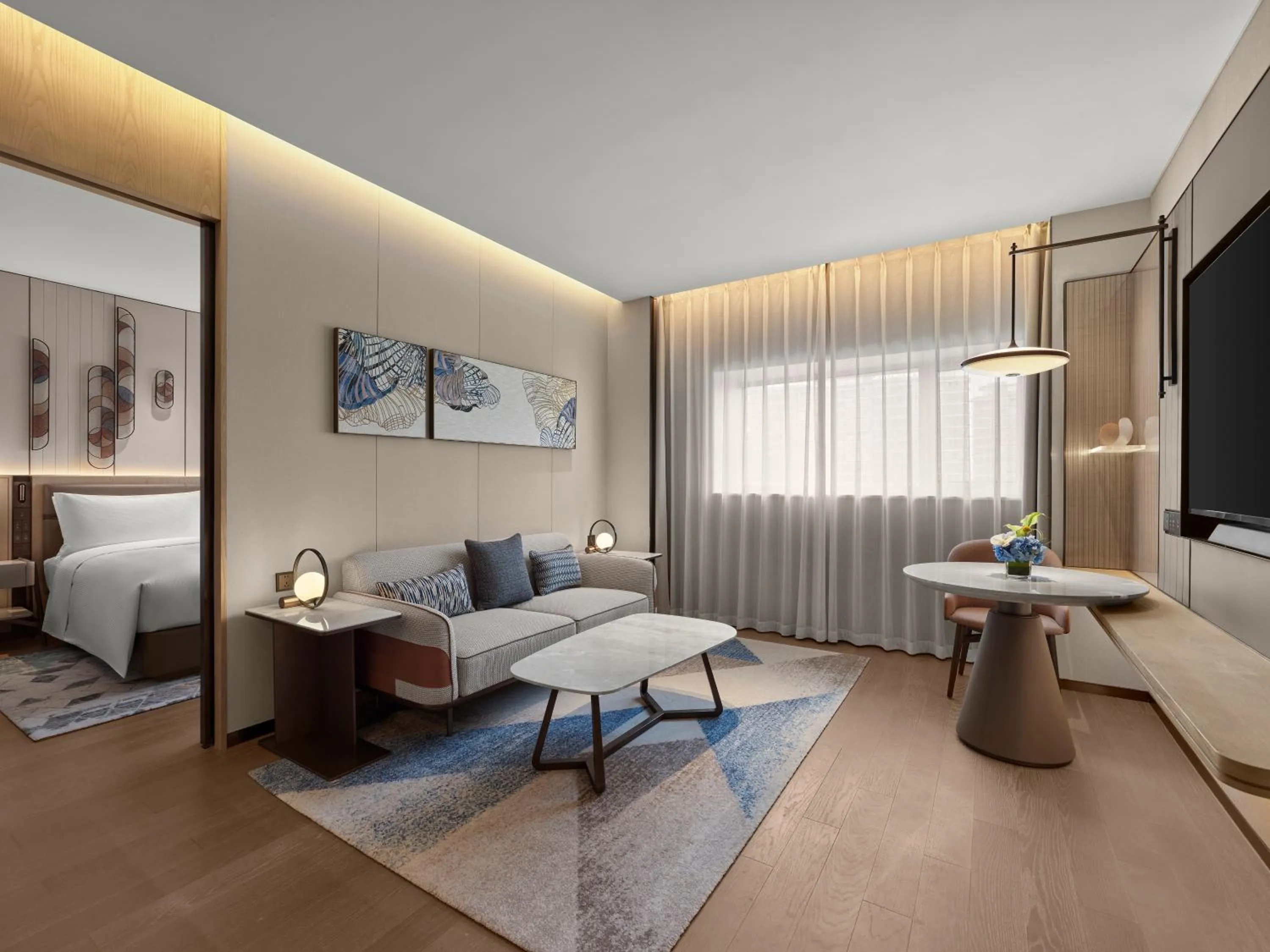 Living room in Hilton Shanghai Greater Hongqiao