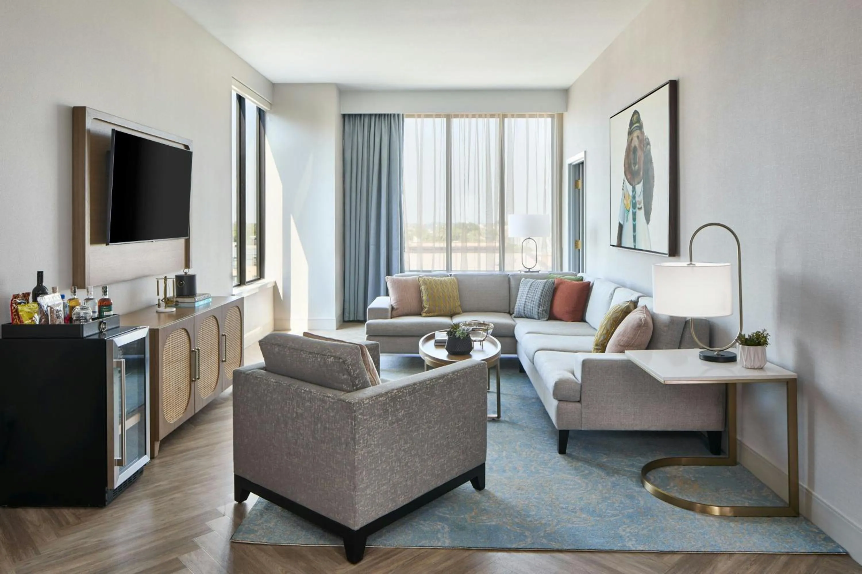 Living room in The Olive Ann Hotel, Grand Forks, a Tribute Portfolio Hotel