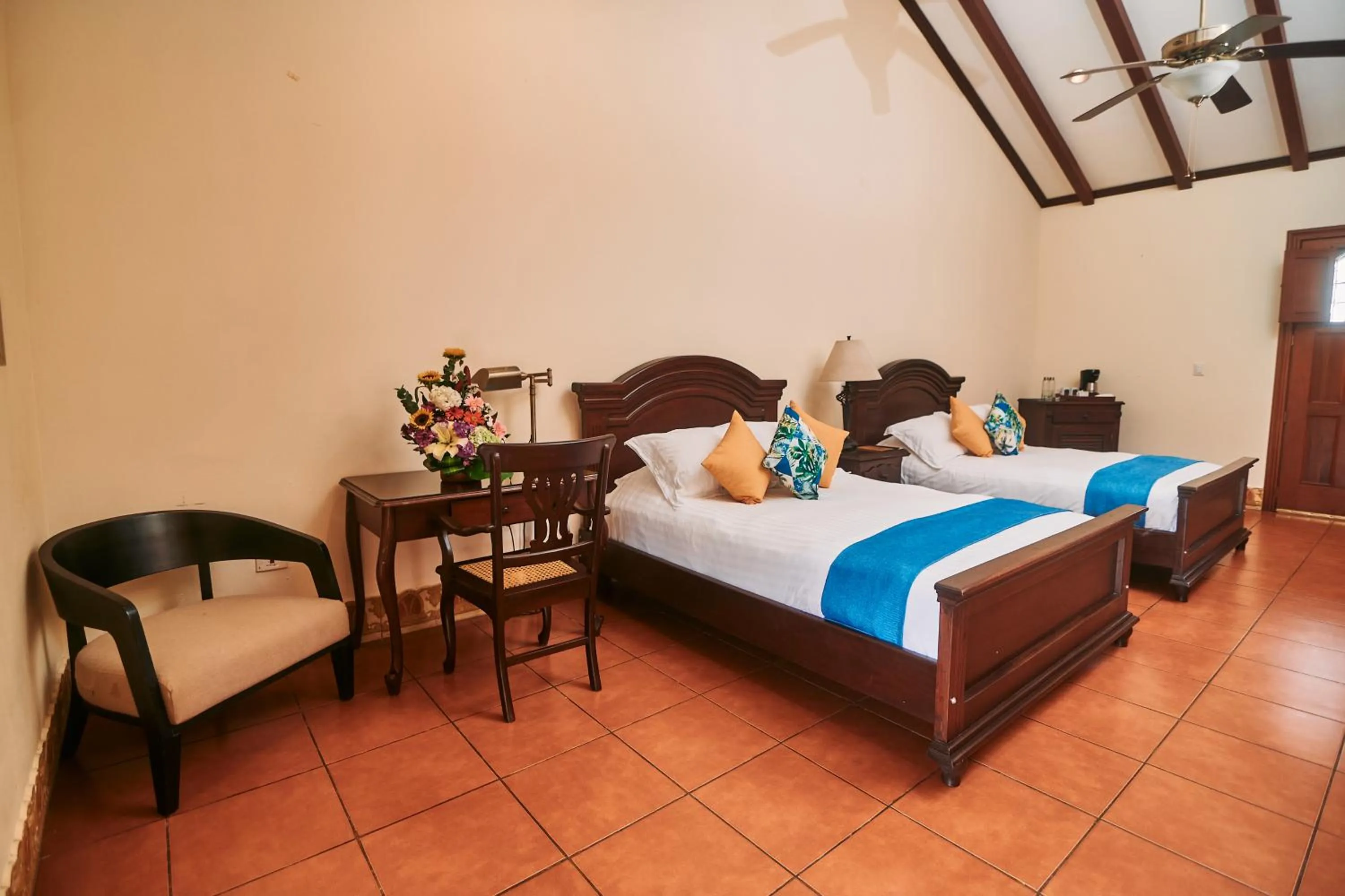 Bed in Hotel Plaza Colon - Granada Nicaragua