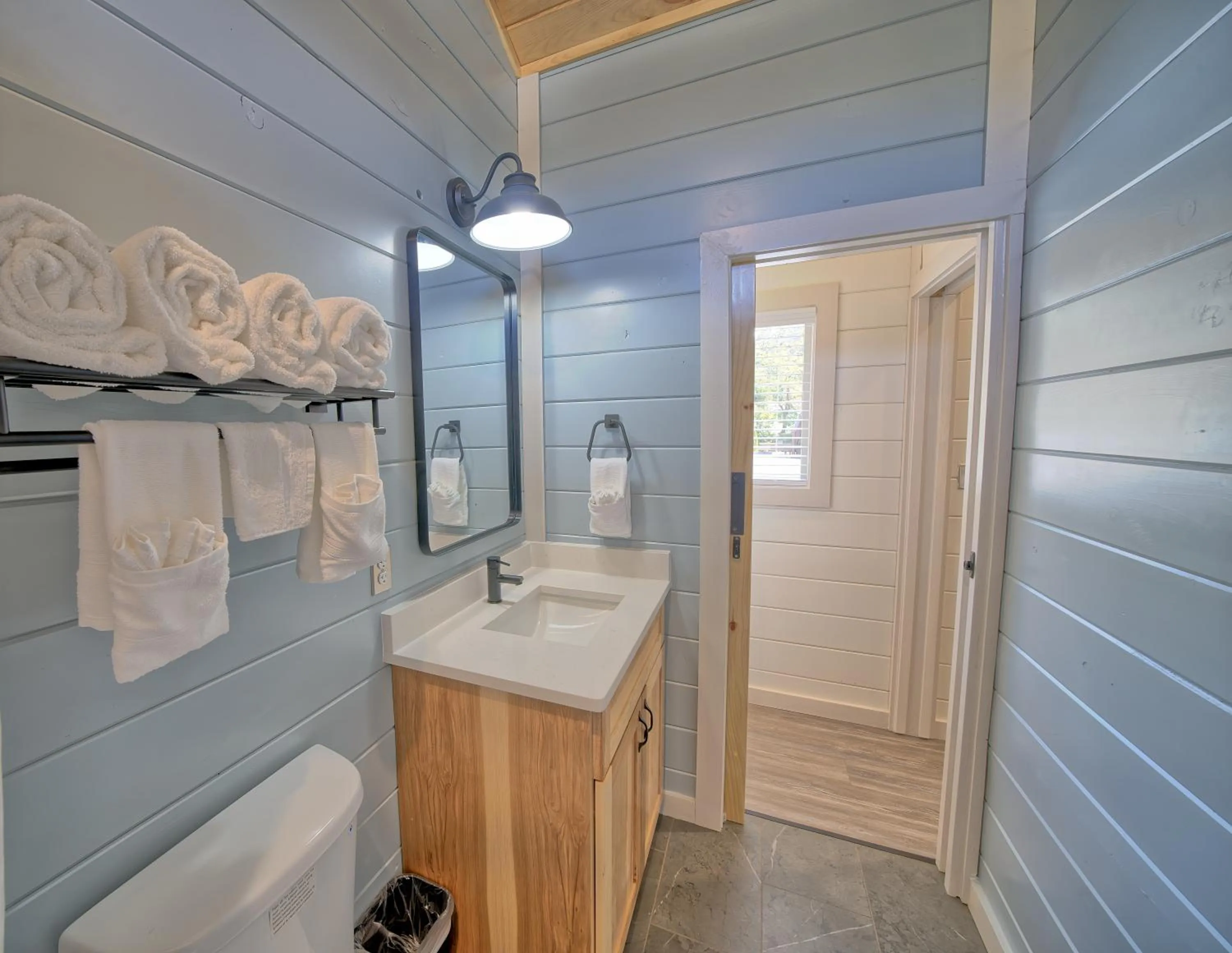 Bathroom in Dudley Creek RV Resort