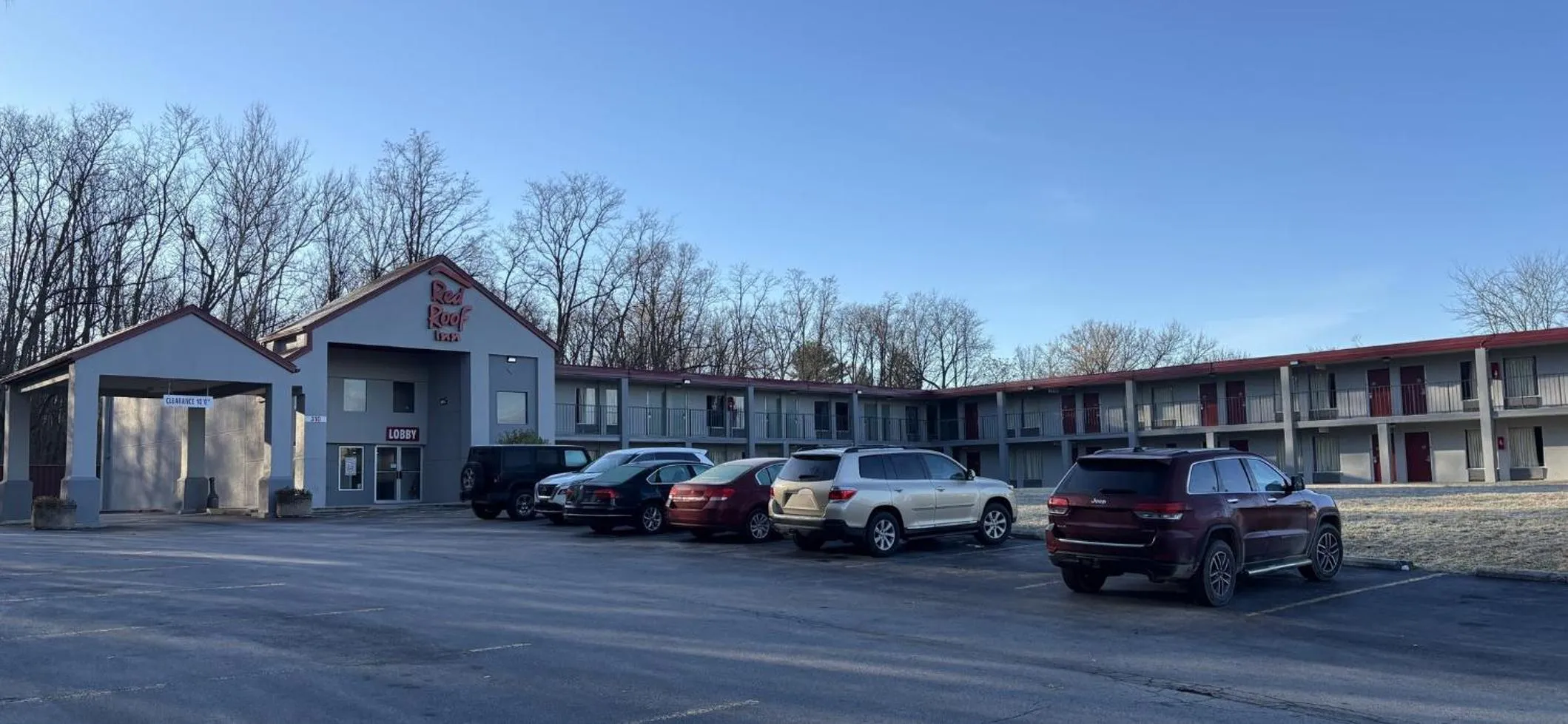 Property building in HomeTowne Studios by Red Roof Hagerstown - Williamsport, MD