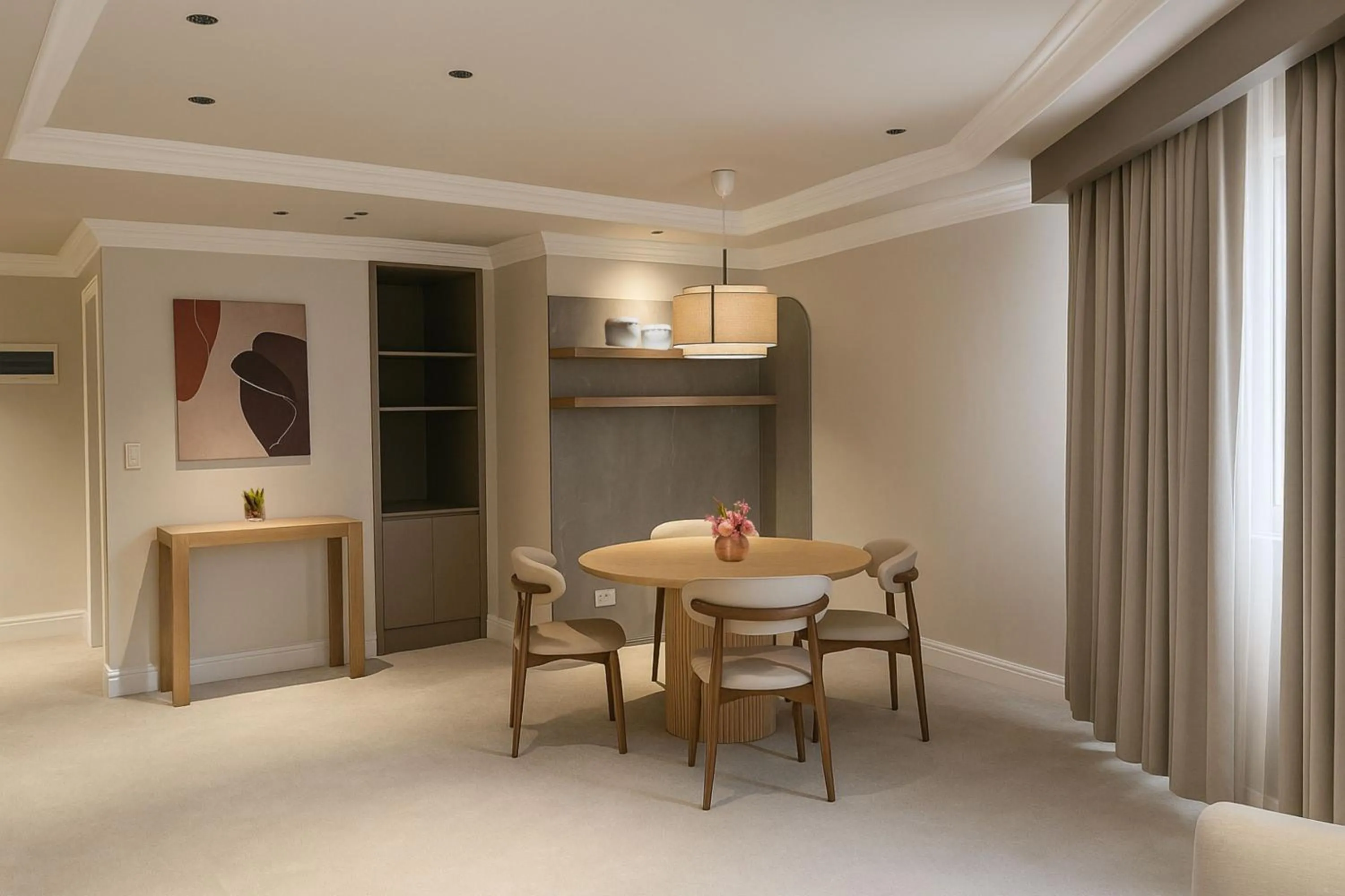 Seating area in Vermillion Hotel