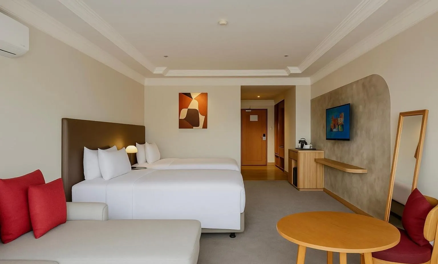 Bed in Vermillion Hotel