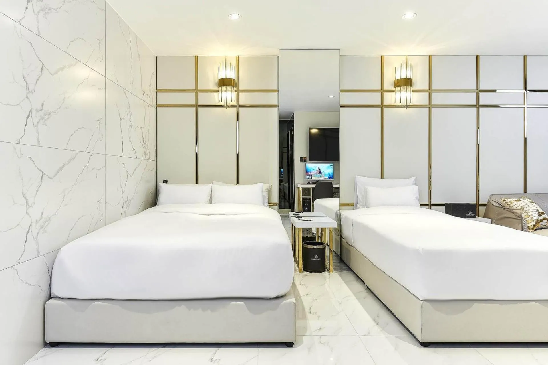 Bed in Wonju May hotel