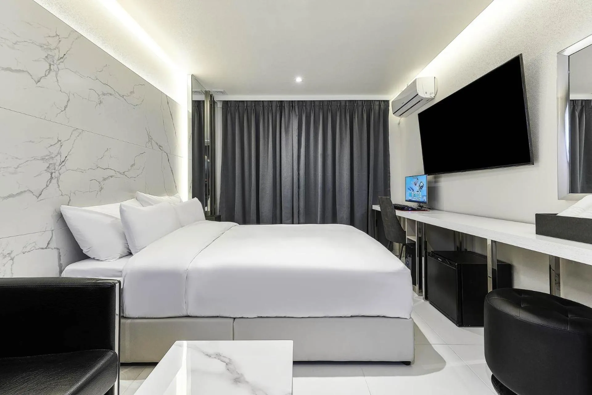 Bed in Wonju May hotel