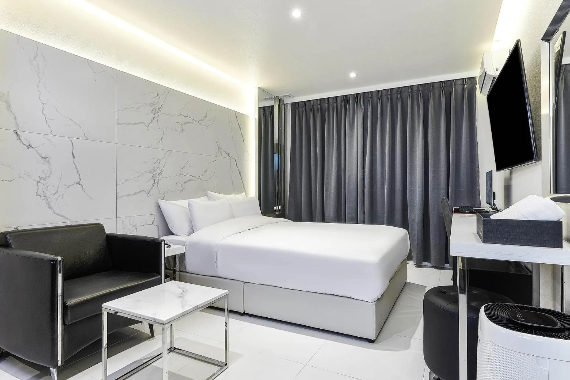 Bed in Wonju May hotel