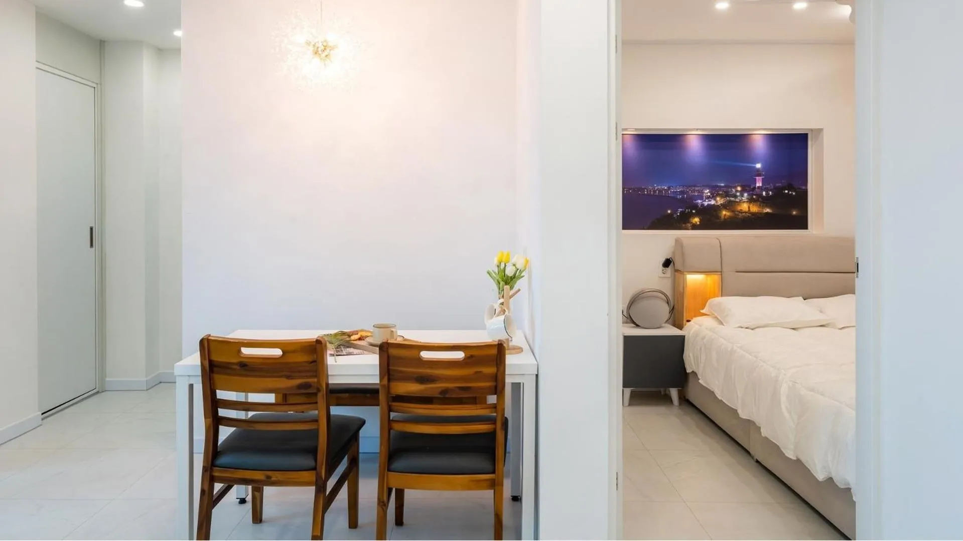 Property building, Bed in Donghae Hill Stay Pension