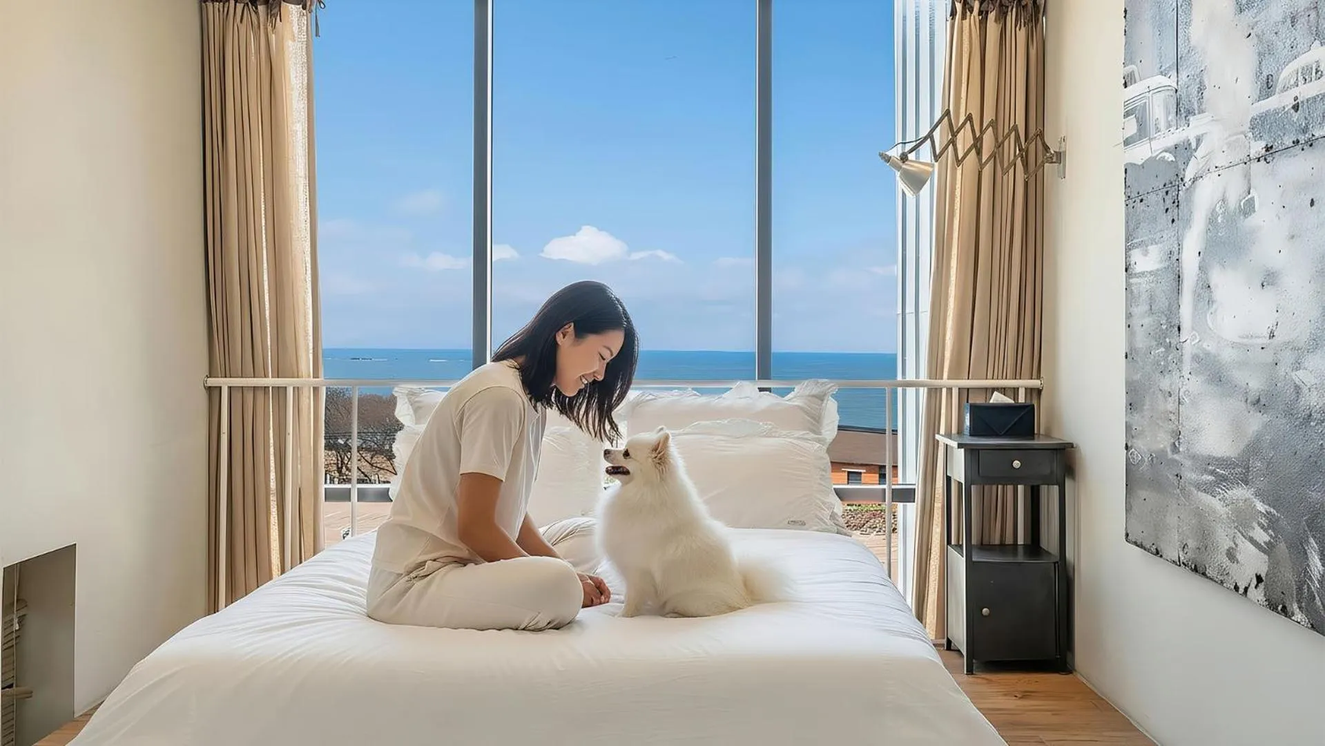 Property building, Bed in Yeongheungdo BoutiquePasseComposePension