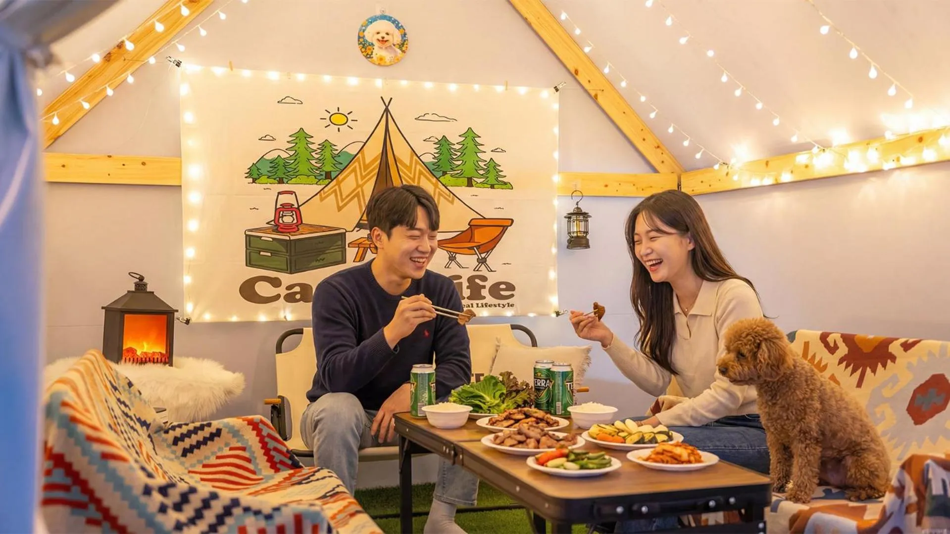 Photo of the whole room in Namhae Dangdangi Dog Pension Blue