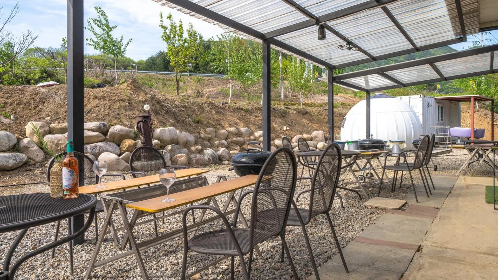 Property building in inje darani pet pension