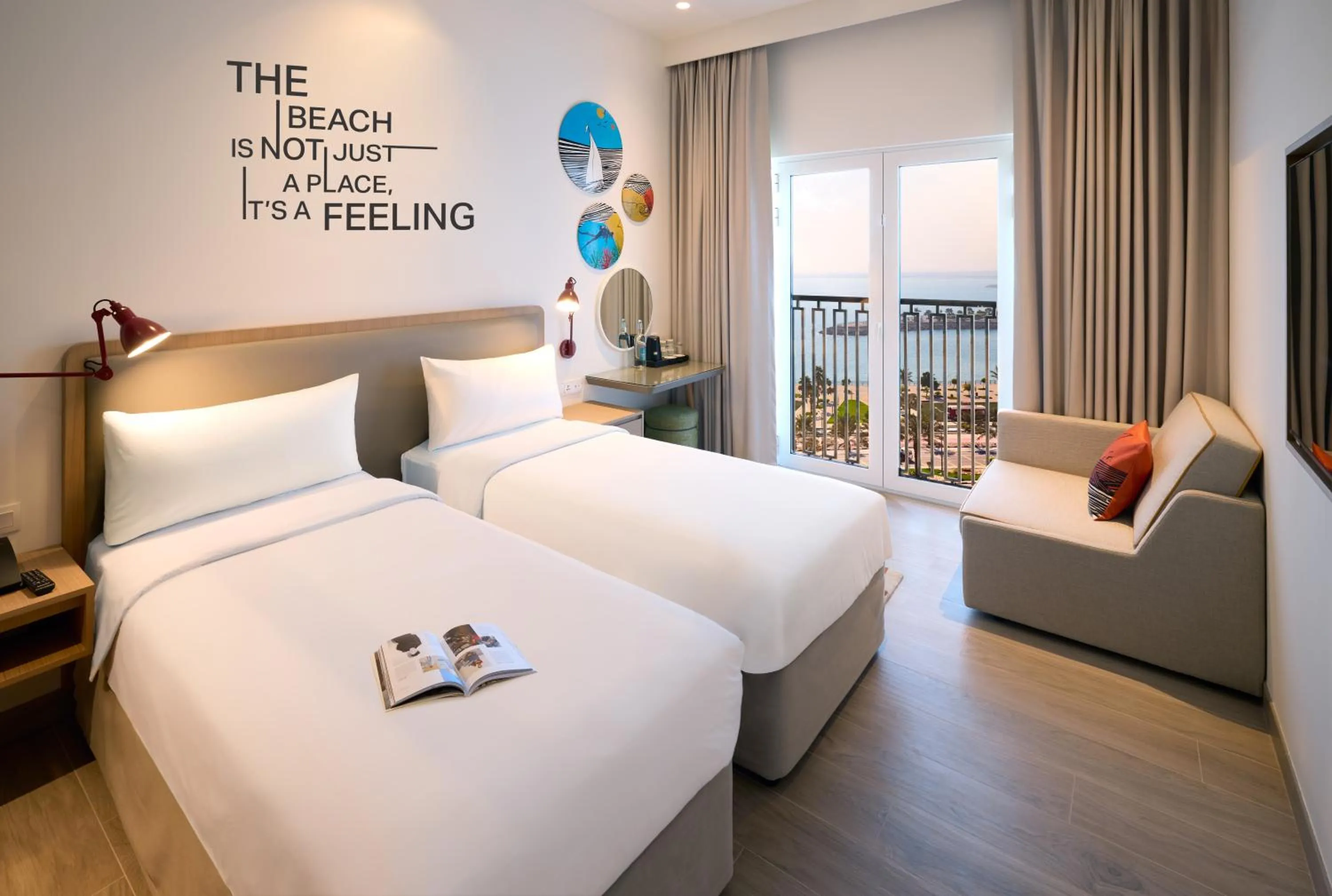 Bed in Rove Al Marjan Island