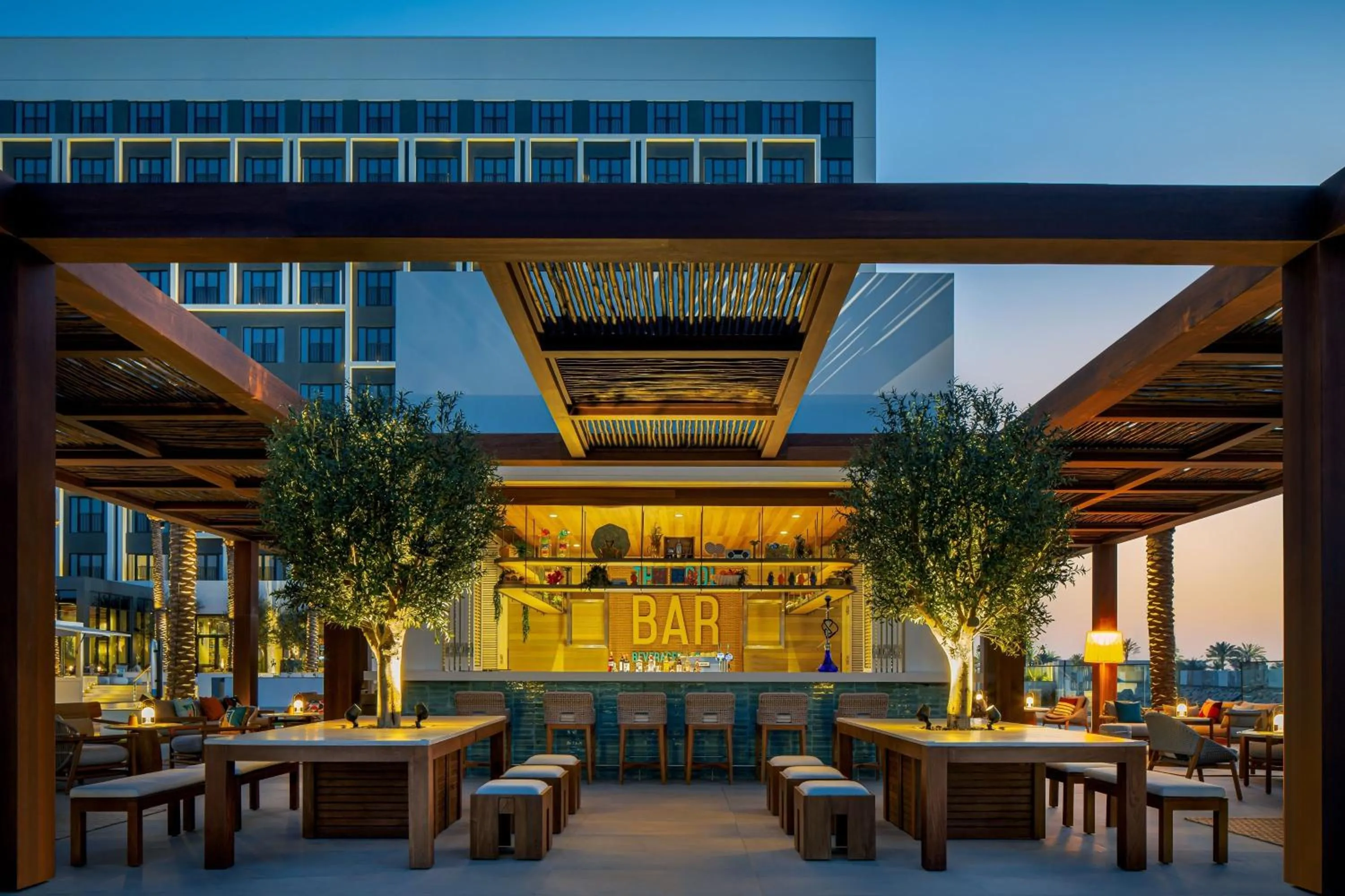 Lounge or bar in Rove Al Marjan Island