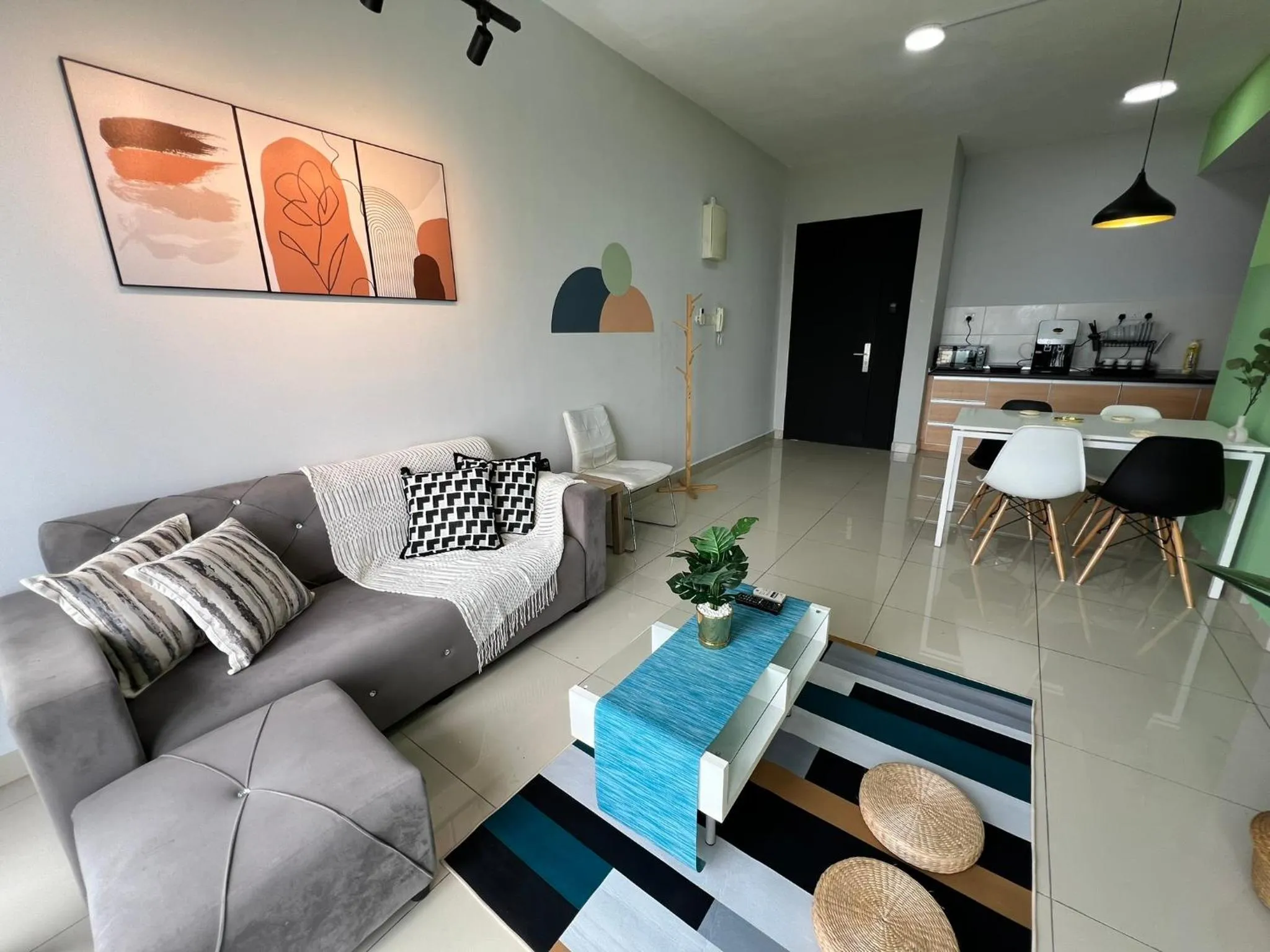 Living room in RiverView 8PAX 2BR in KBtown Wi-Fi, A-1-7