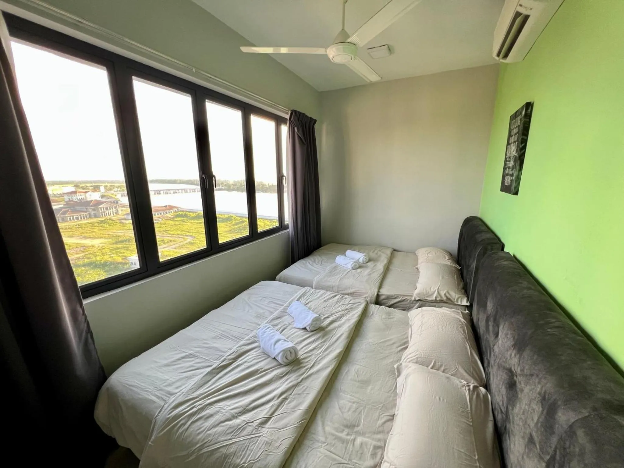 Bedroom, Bed in RiverView 8PAX 2BR in KBtown Wi-Fi, A-1-7