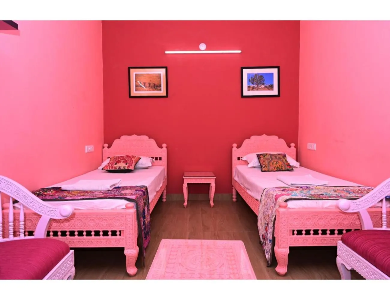 Bed in Hotel Mewarts, Udaipur