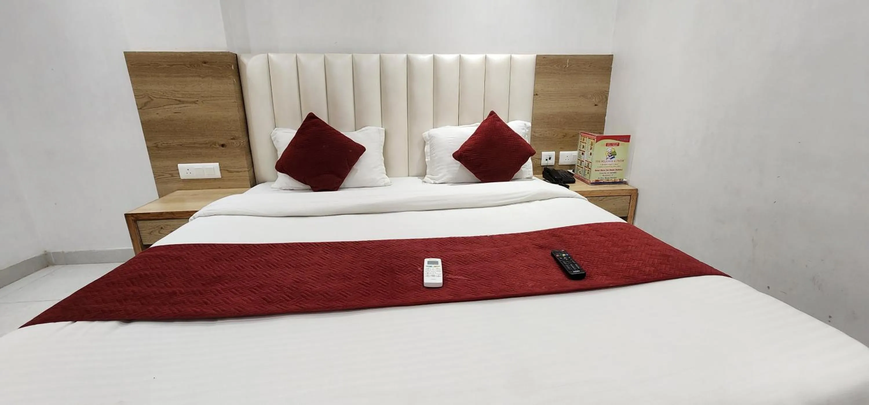 Photo of the whole room, Bed in Hotel Shree Sai Dham