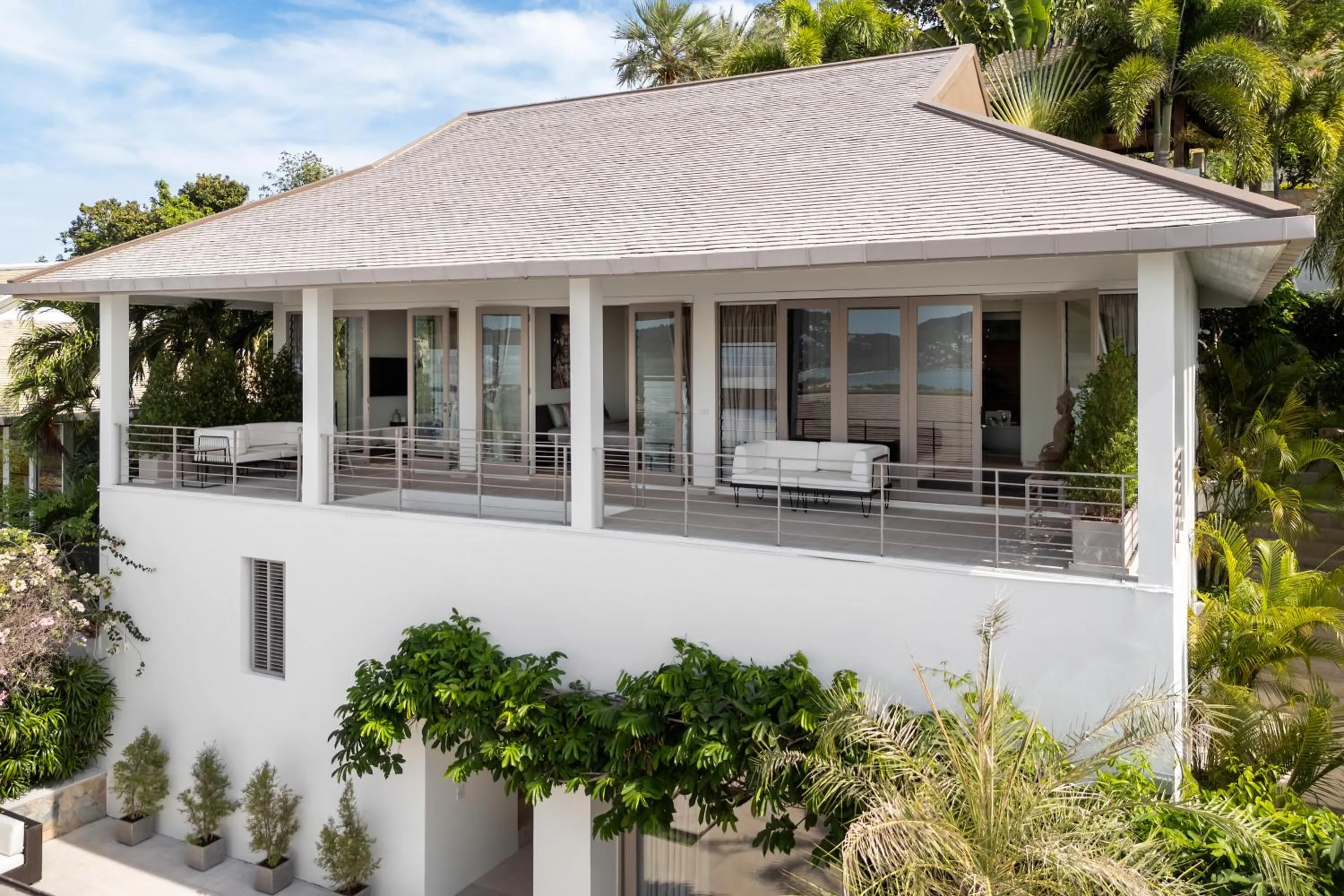 Property building in Villa Kohia, stunning sea views, breakfast, serviced daily, private dining service on request, North Chaweng