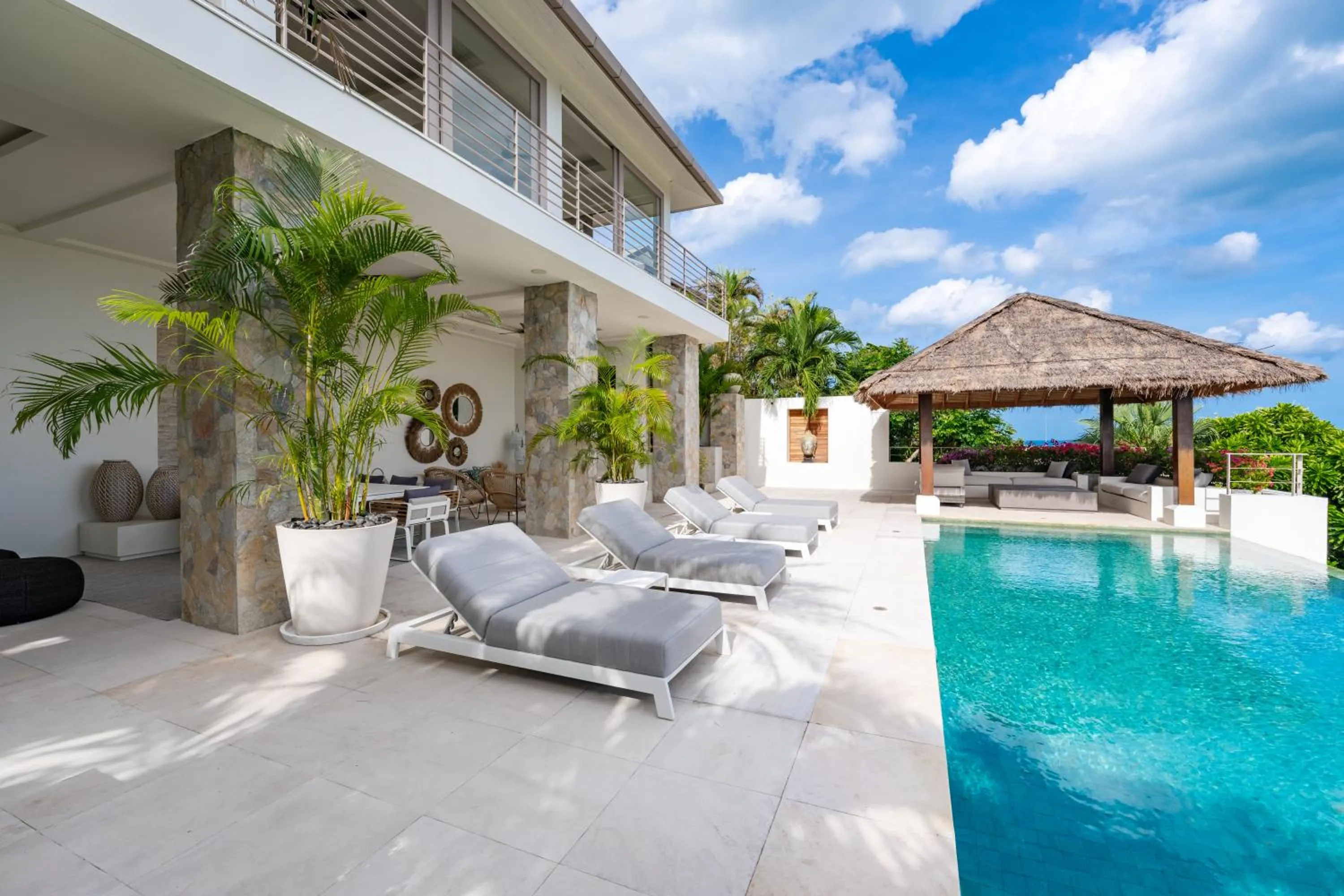 Property building in Villa Kohia, stunning sea views, breakfast, serviced daily, private dining service on request, North Chaweng