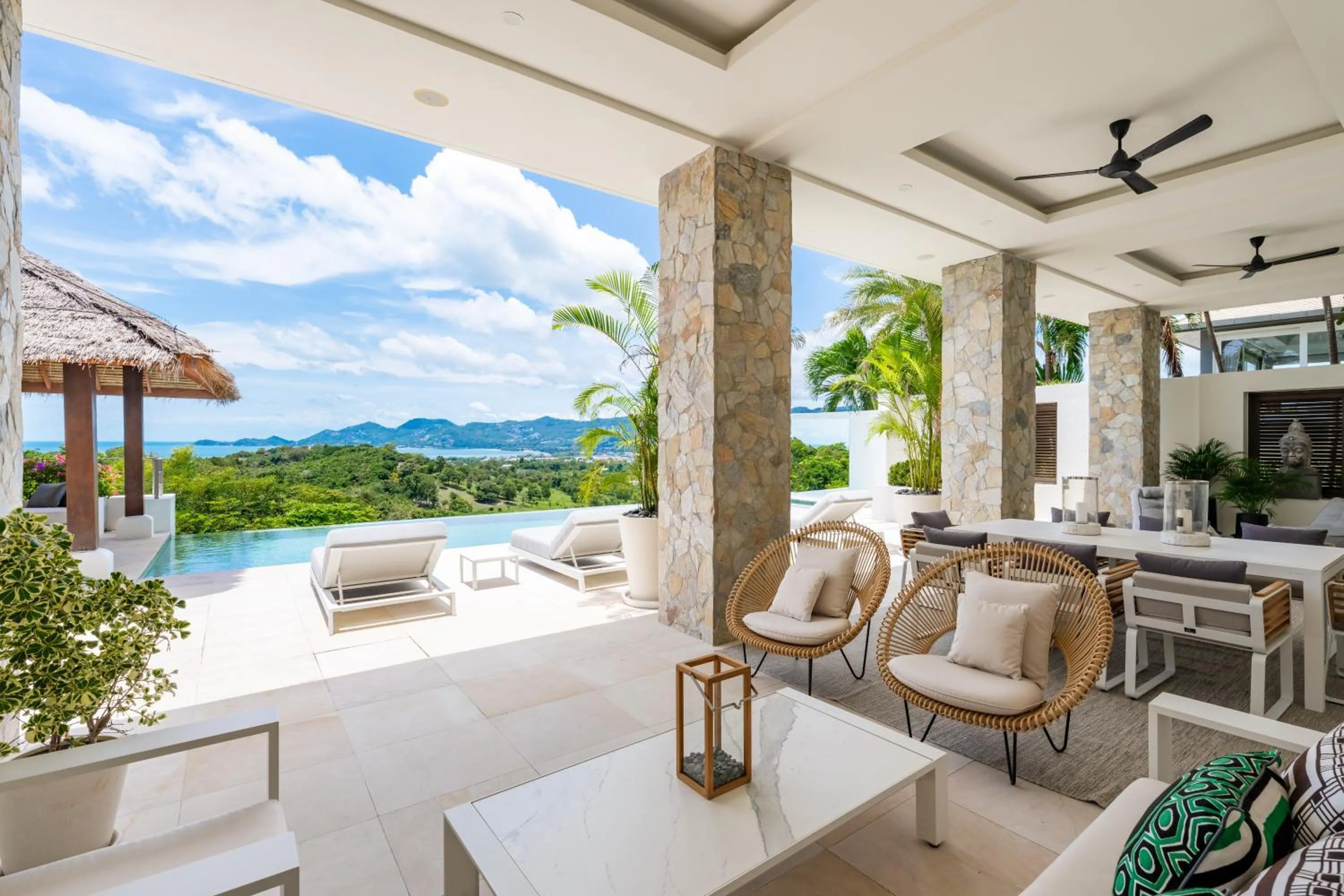 Villa Kohia, stunning sea views, breakfast, serviced daily, private dining service on request, North Chaweng