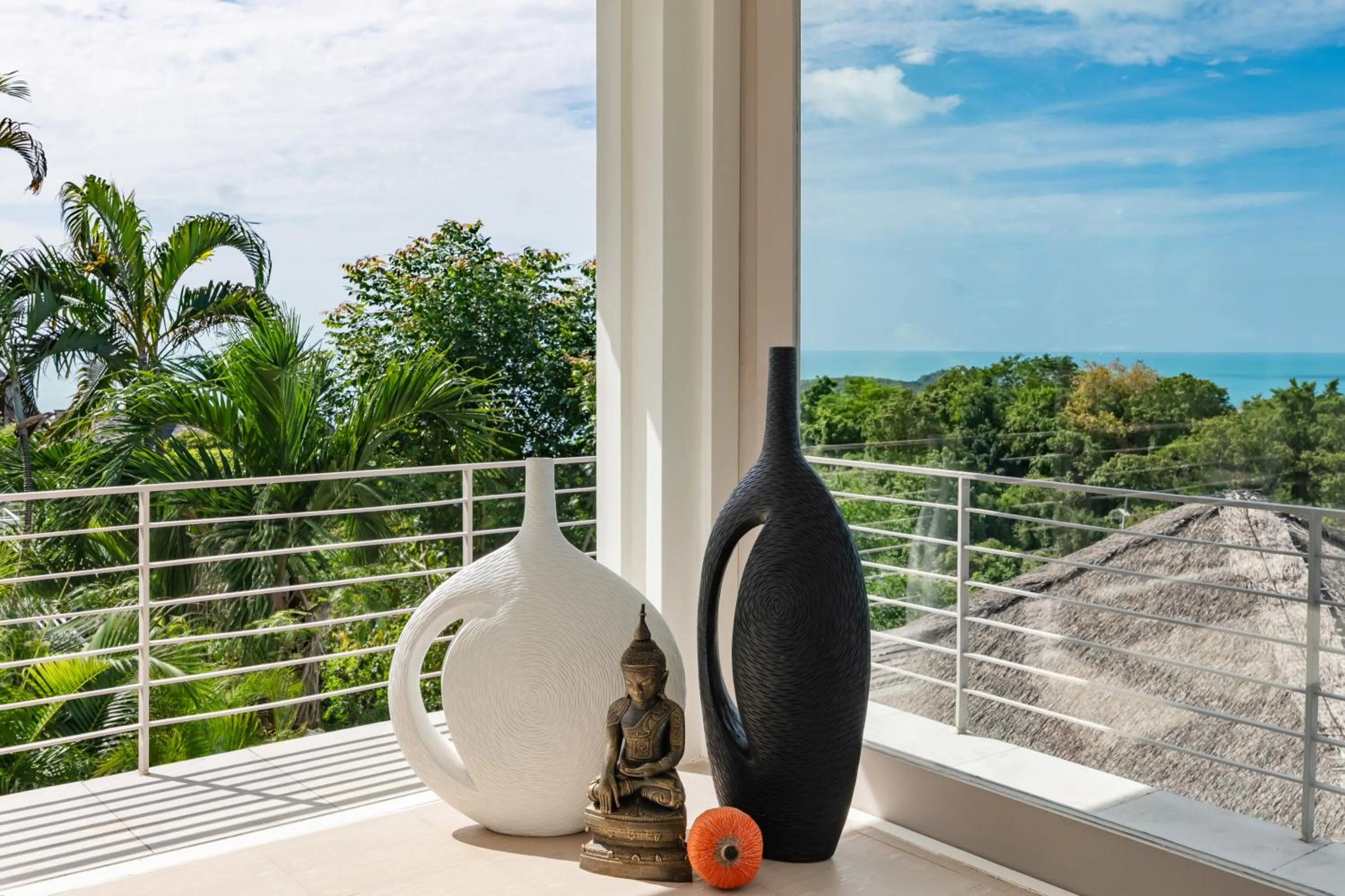 Day in Villa Kohia, stunning sea views, breakfast, serviced daily, private dining service on request, North Chaweng