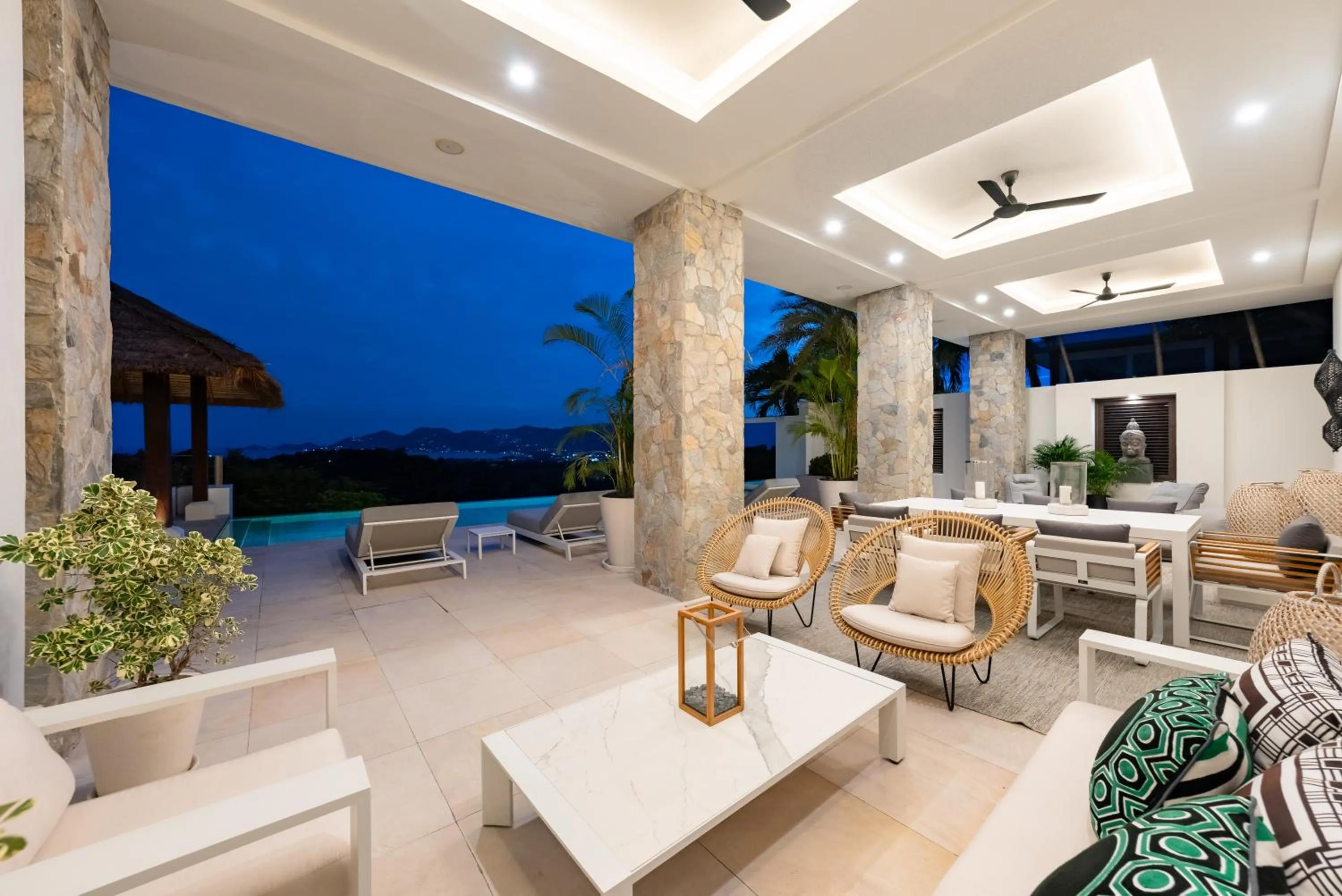 Night in Villa Kohia, stunning sea views, breakfast, serviced daily, private dining service on request, North Chaweng