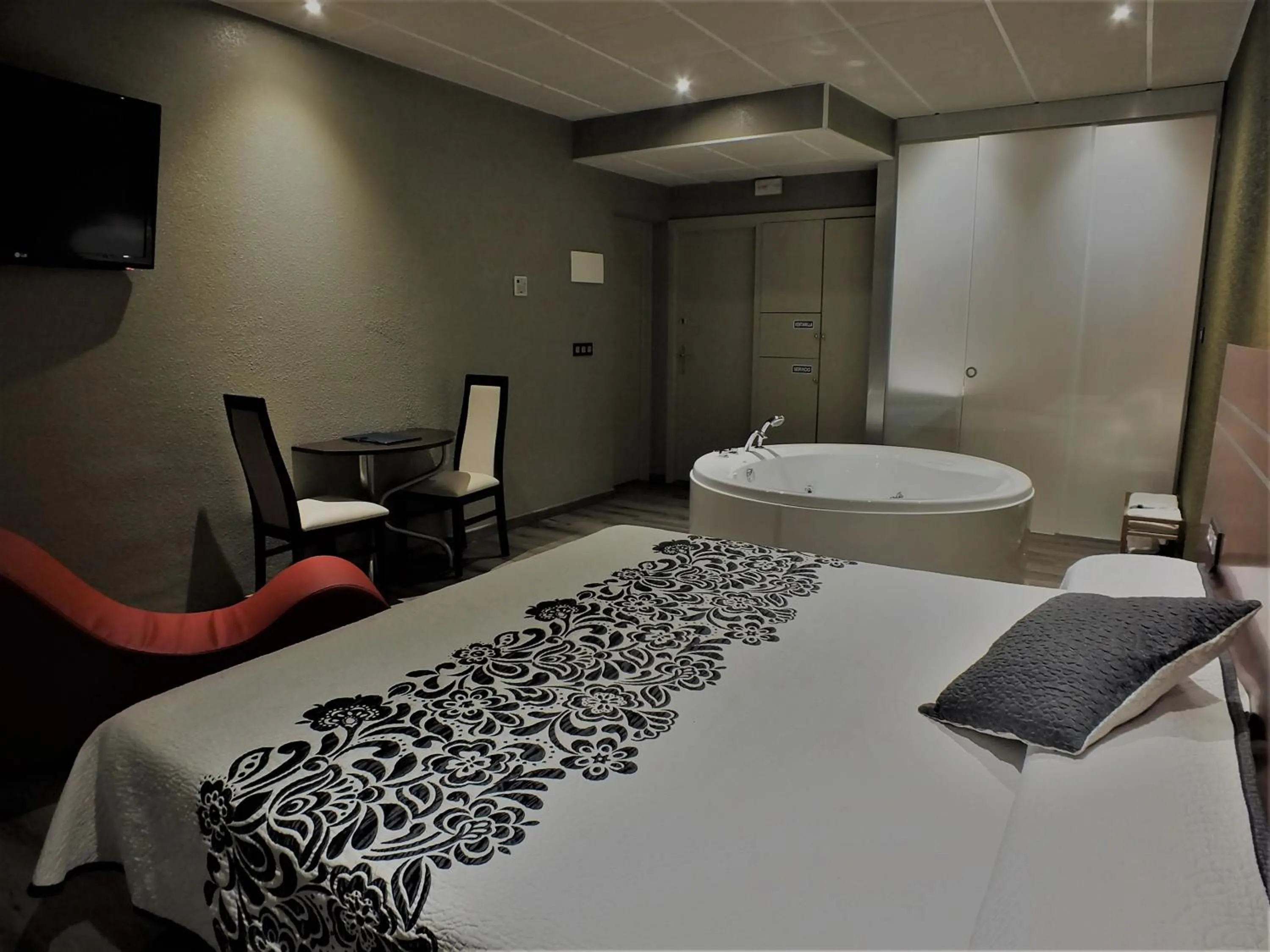 Bed in Motel Los Abedules