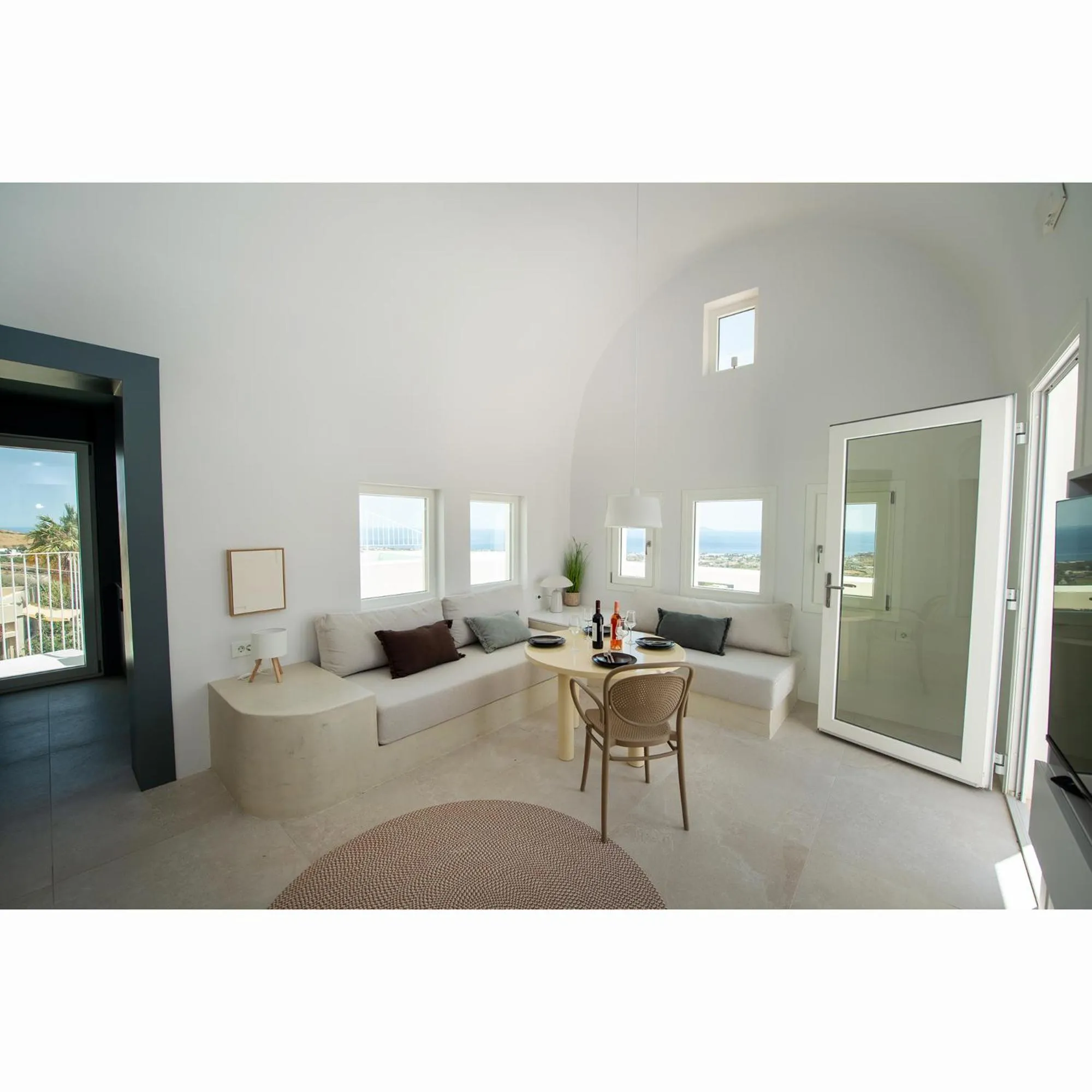 Seating area in Atria Suites