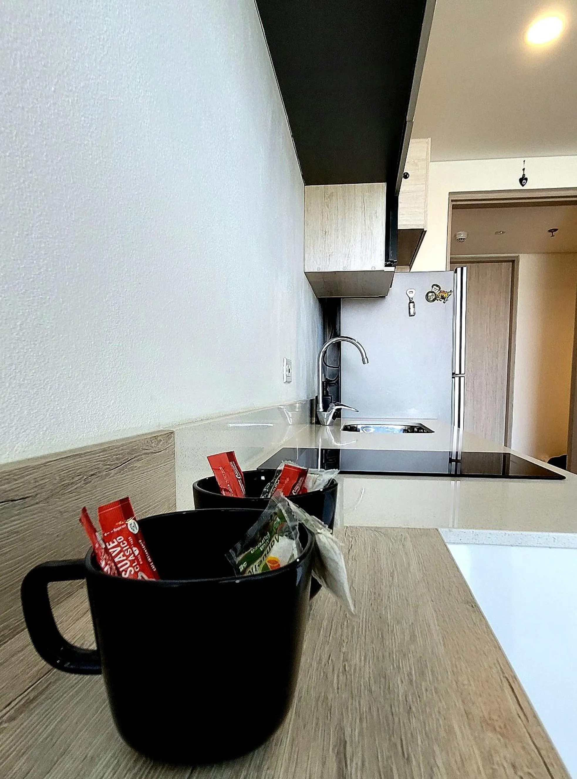 Kitchen or kitchenette in Hotel Porto Horizonte suite 1426