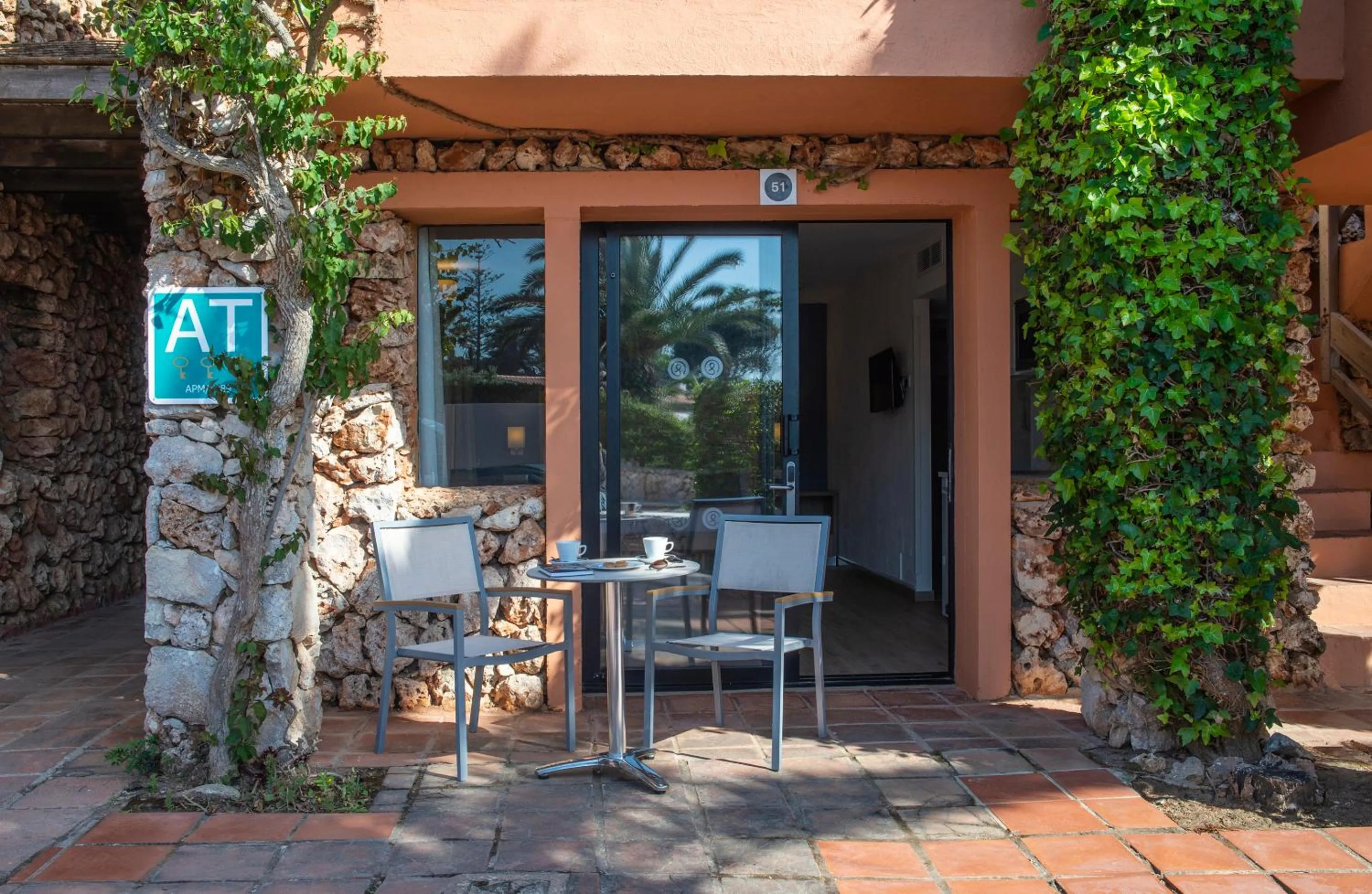 Balcony/Terrace in Hotel Menorca Binibeca - Adults Recommended - by Pierre & Vacances Premium