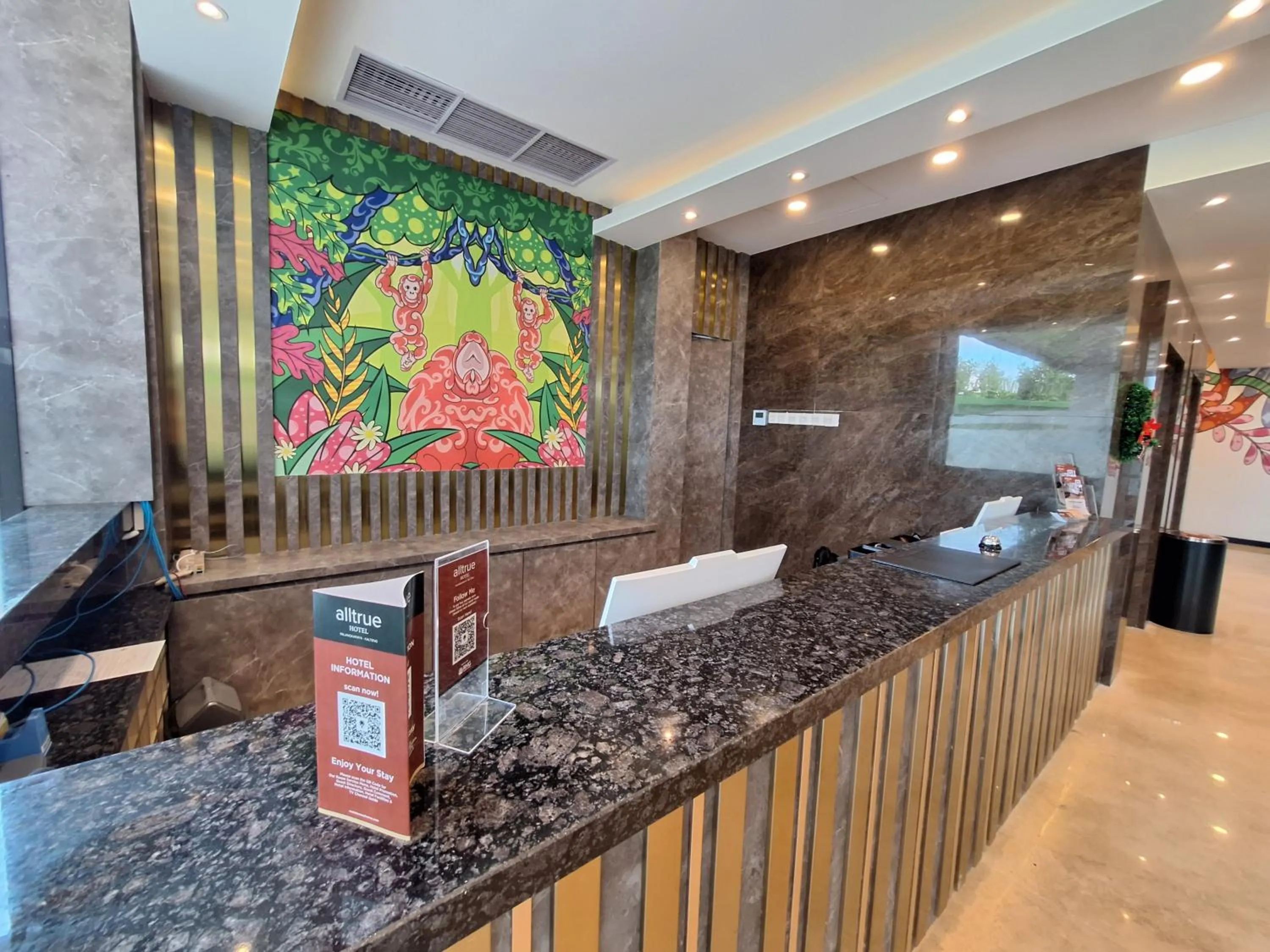Lobby or reception in Alltrue Hotel Palangkaraya