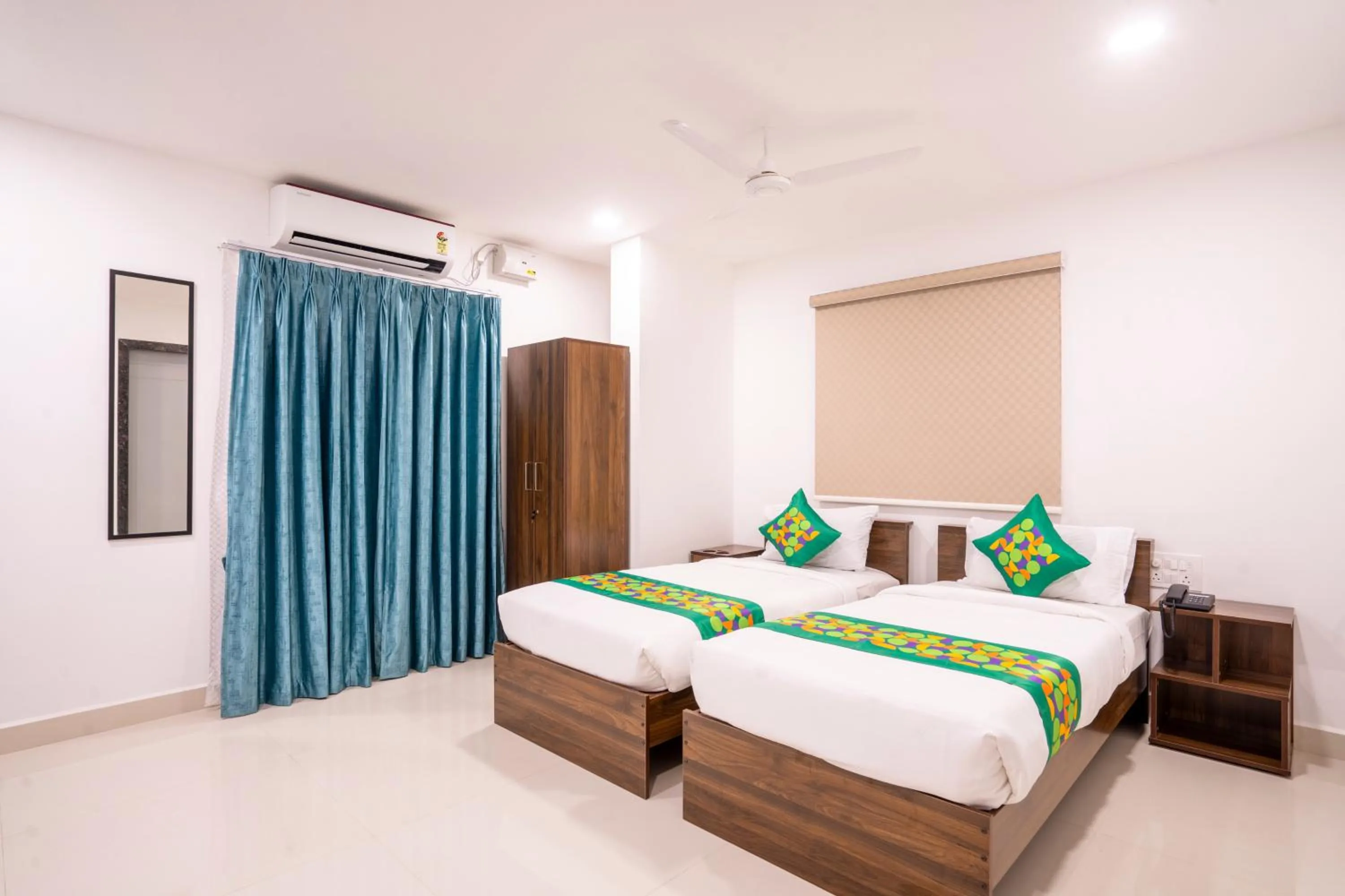 Bedroom, Bed in Treebo De Alphabet Gachibowli