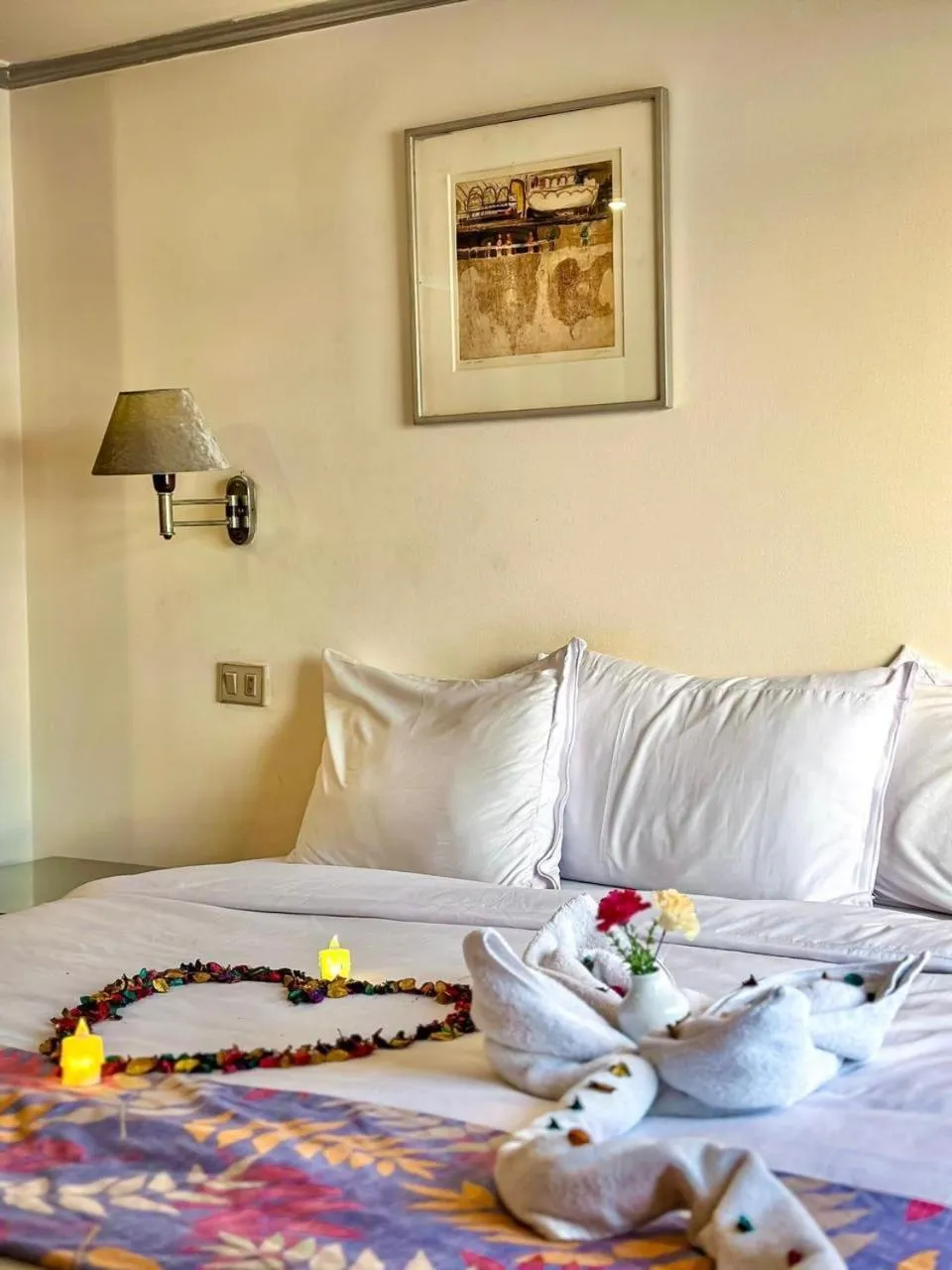 Bed in Nile View Aton Cruise