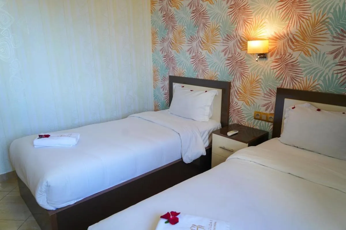 Bed in Apartments next to the beach