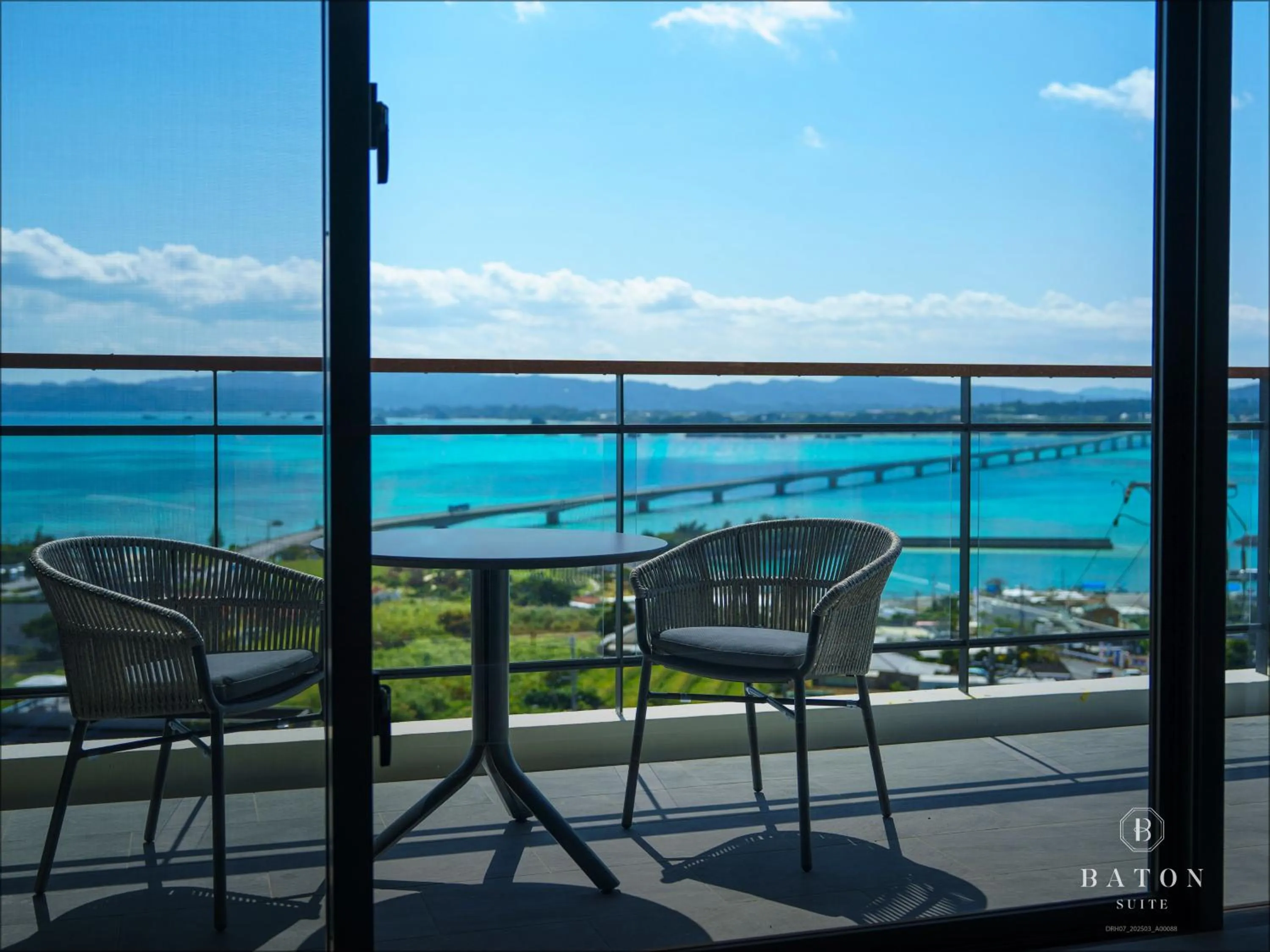 Balcony/Terrace in BATON SUITE Okinawa-kourijima