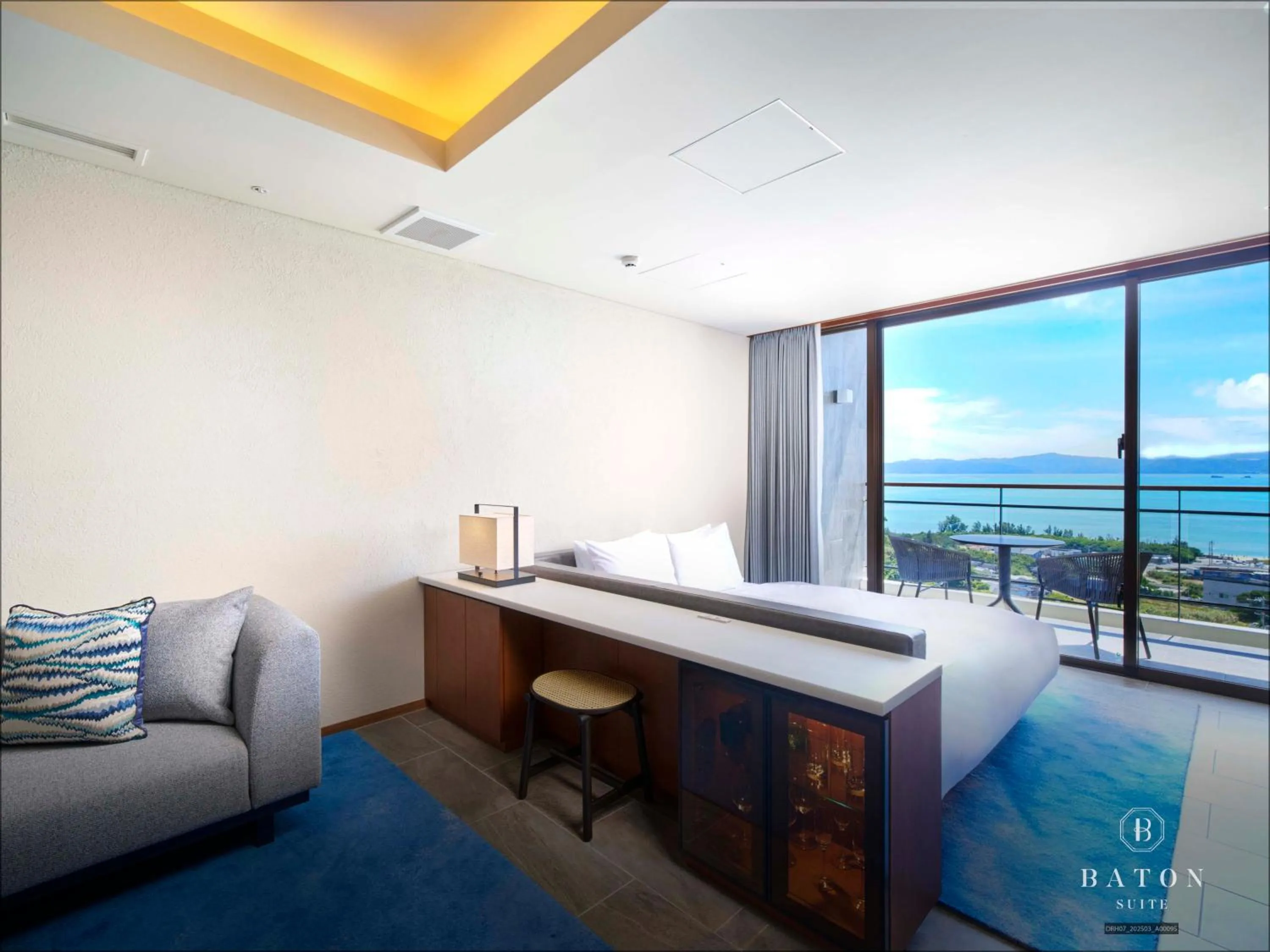 Bed in BATON SUITE Okinawa-kourijima