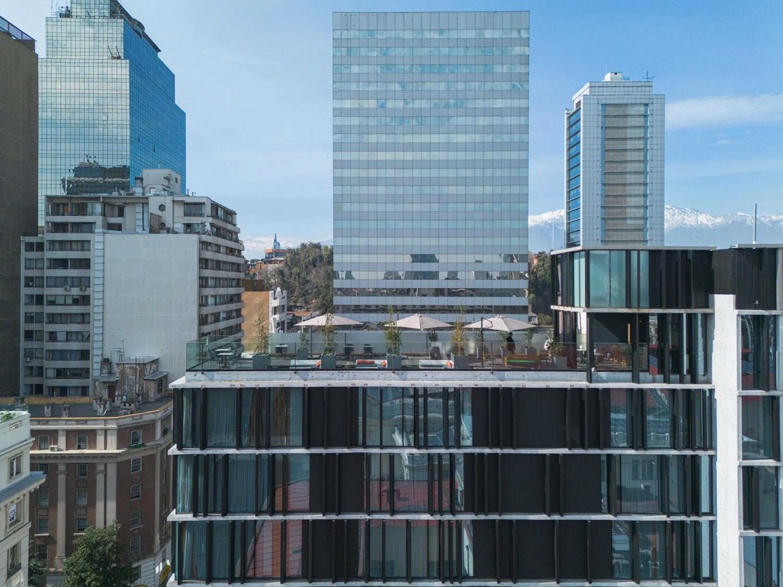 Property building in Debaines Hotel Santiago