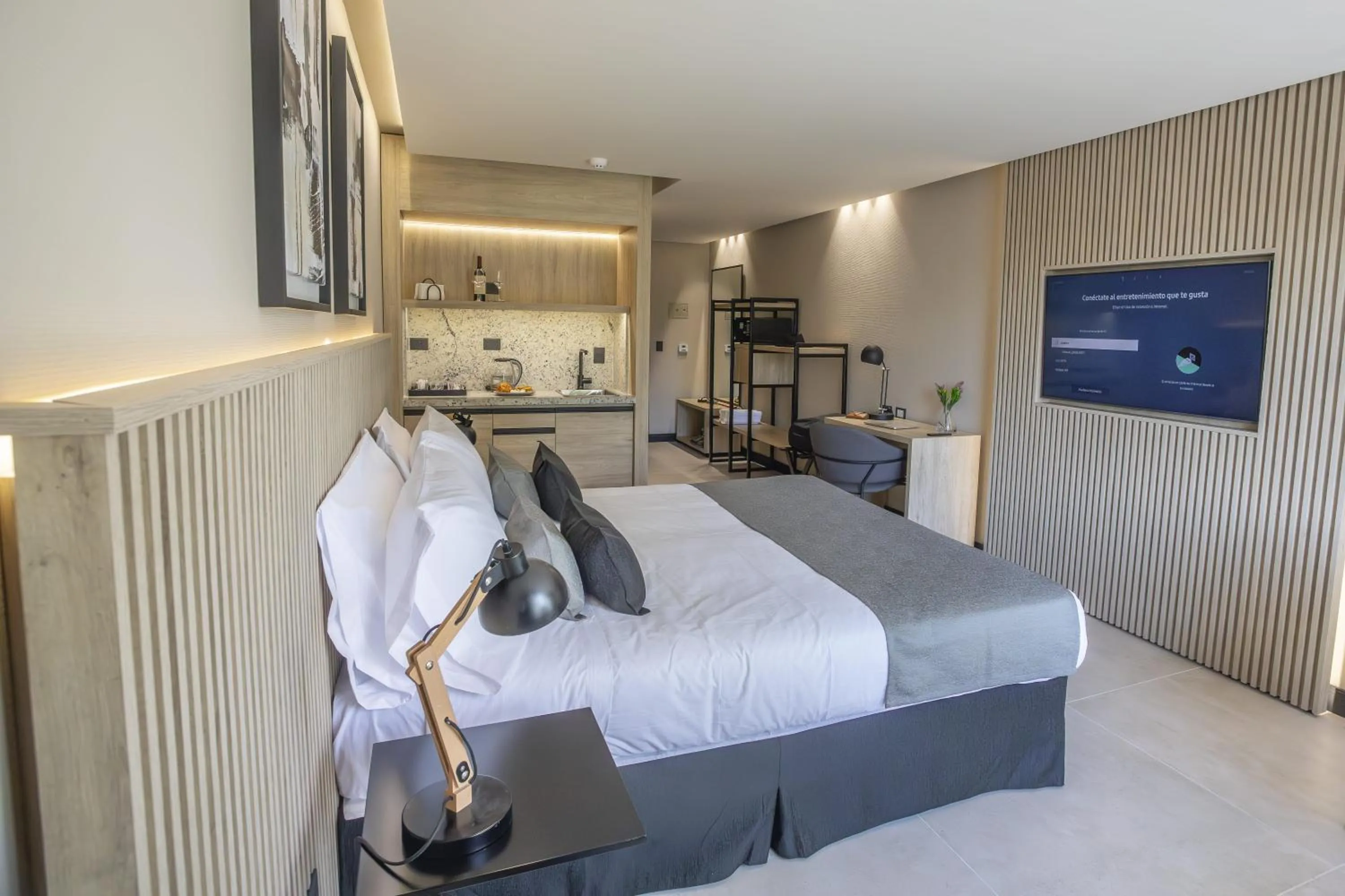 Bed in Mabra Suites