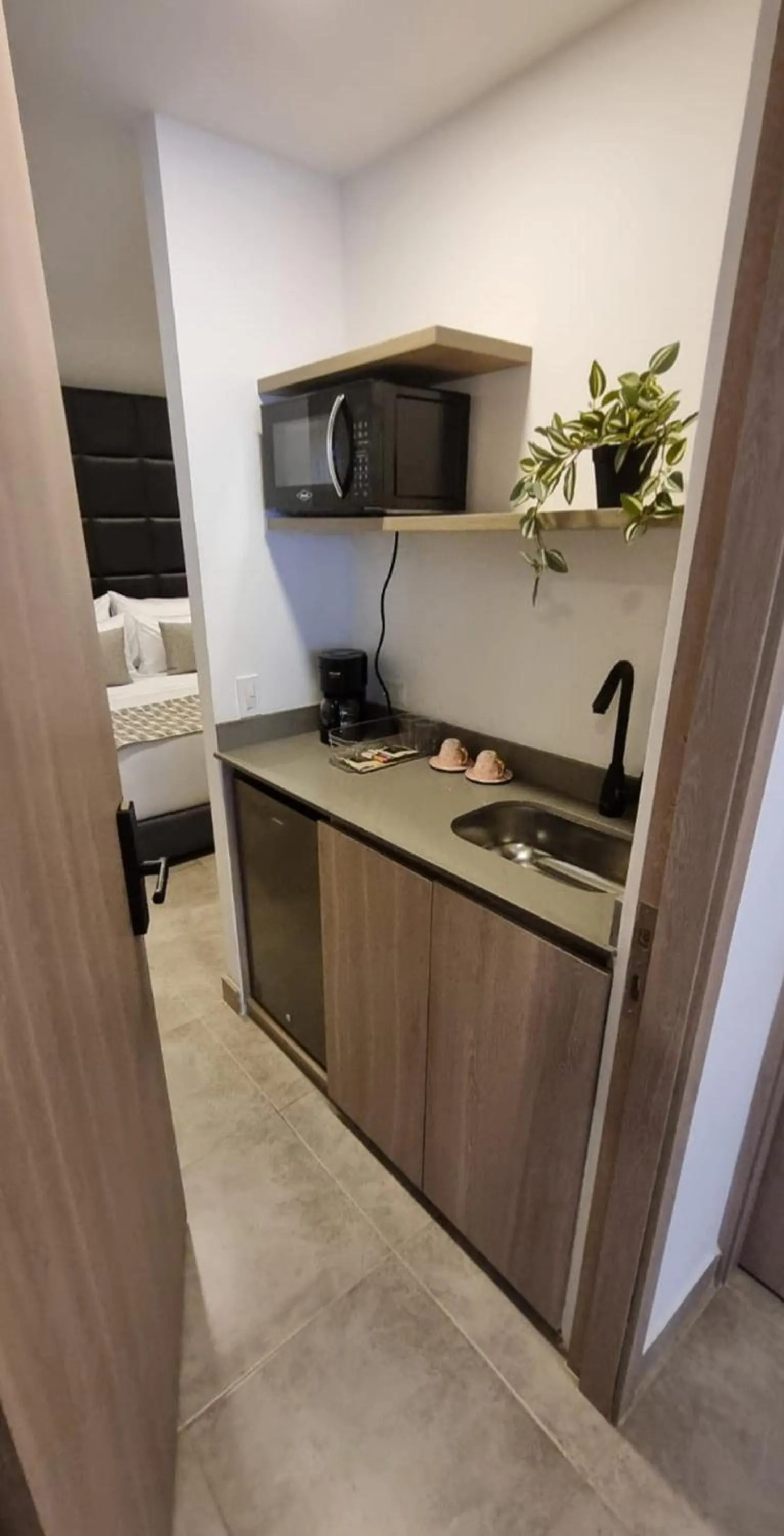 Kitchen or kitchenette in Hotel 45 Park