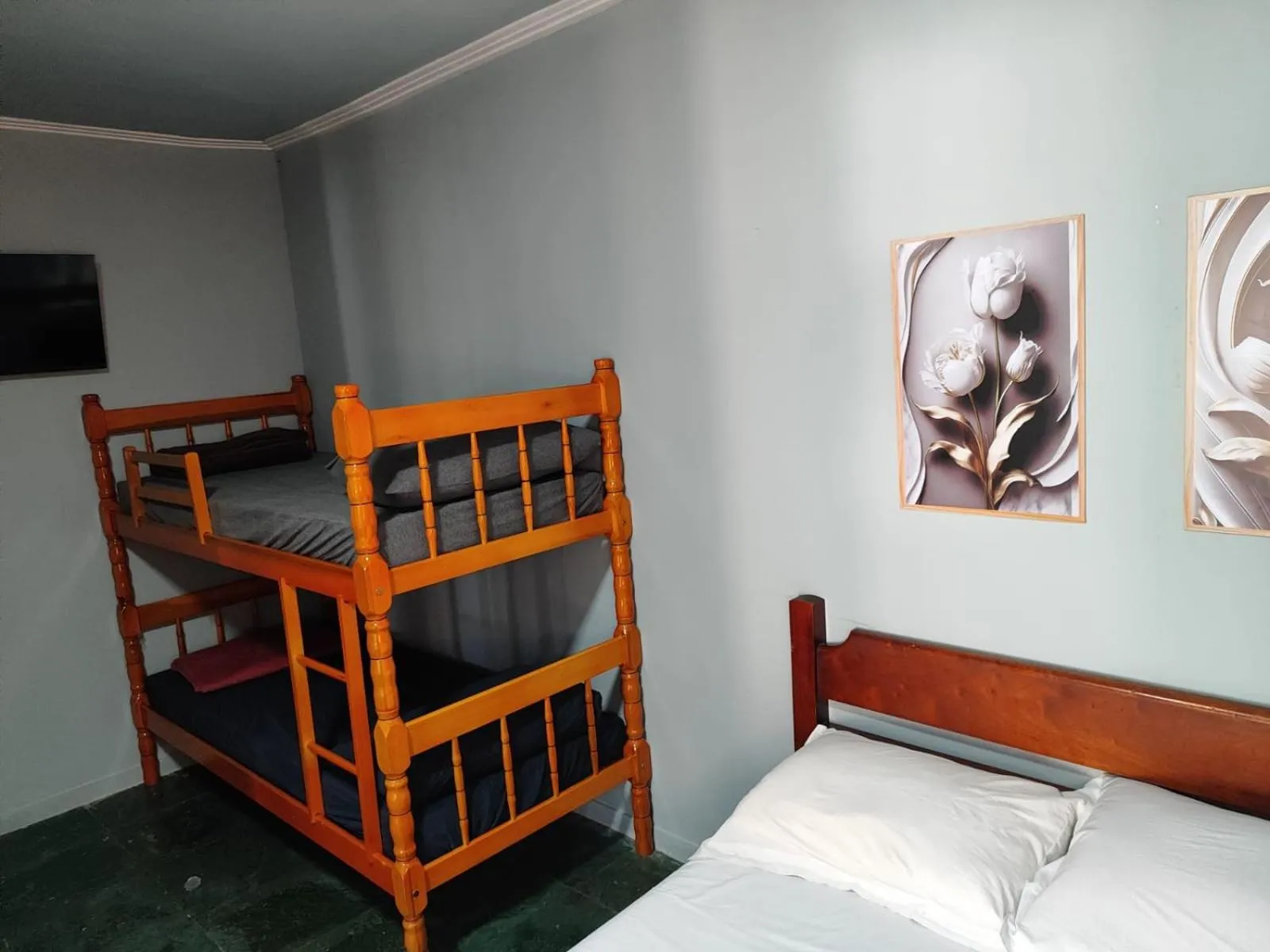 Bed in Pousada Marcatto