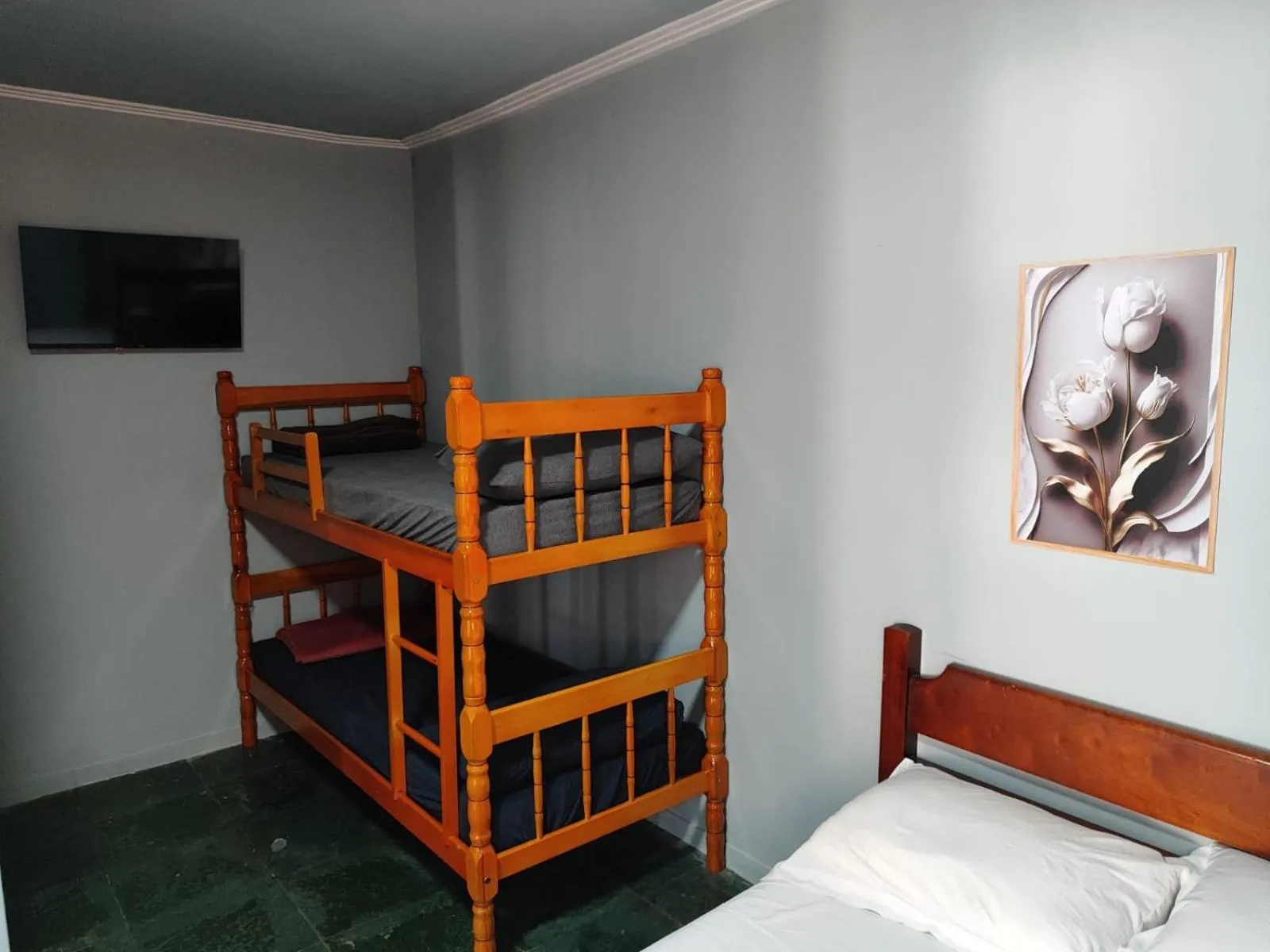 Bed in Pousada Marcatto