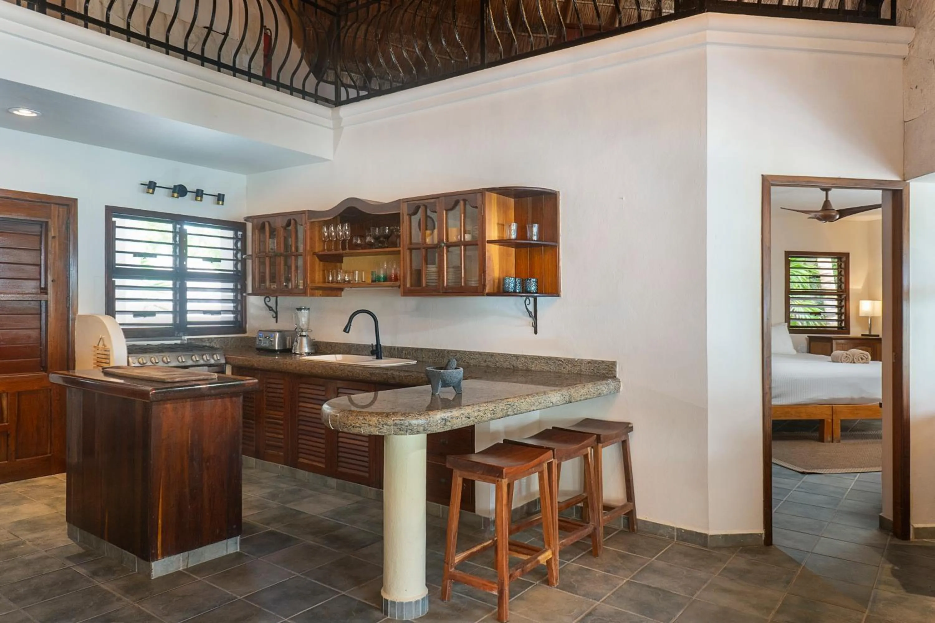 Kitchen or kitchenette in Mantaray Tulum