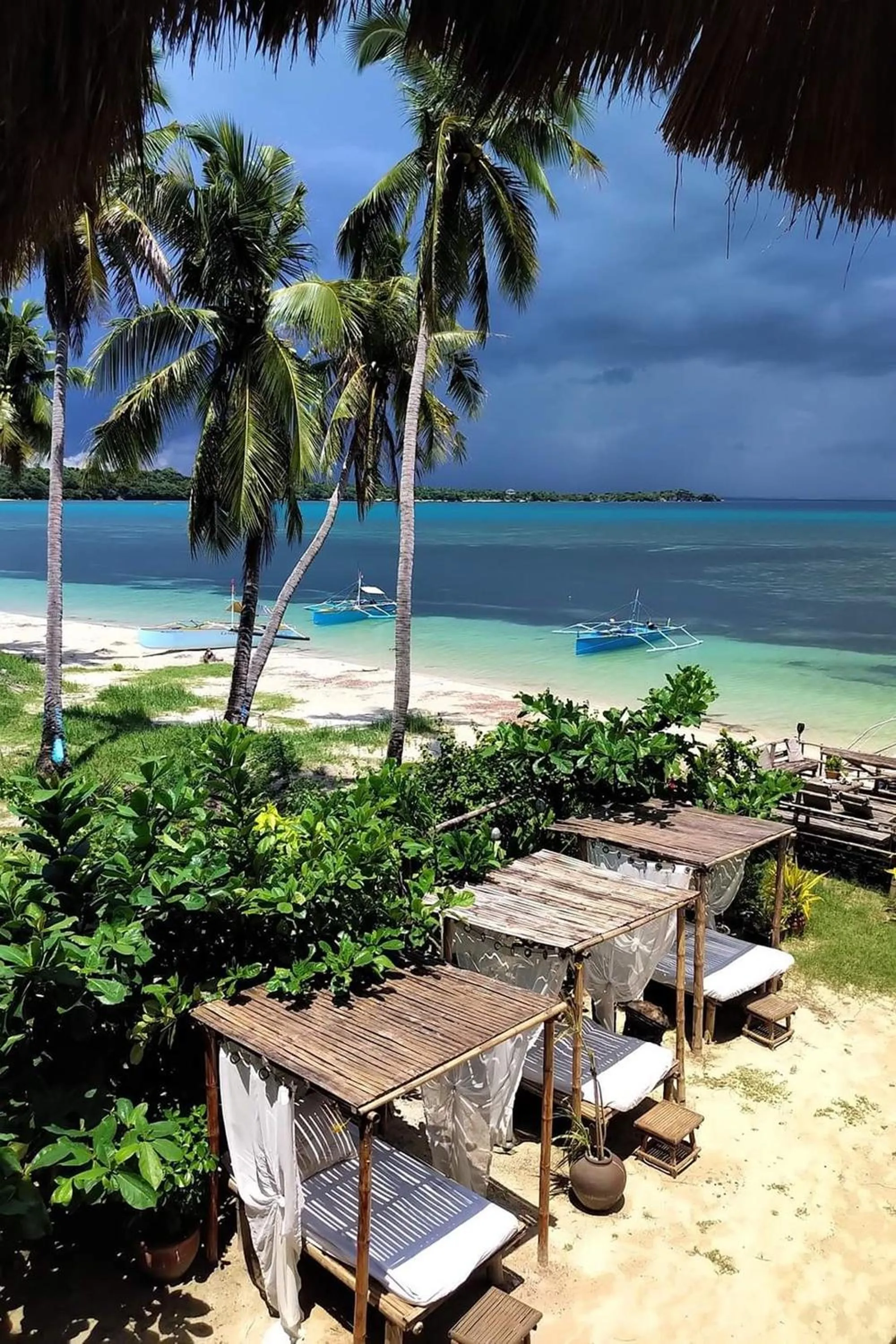 Pool view in Sirom Beach House