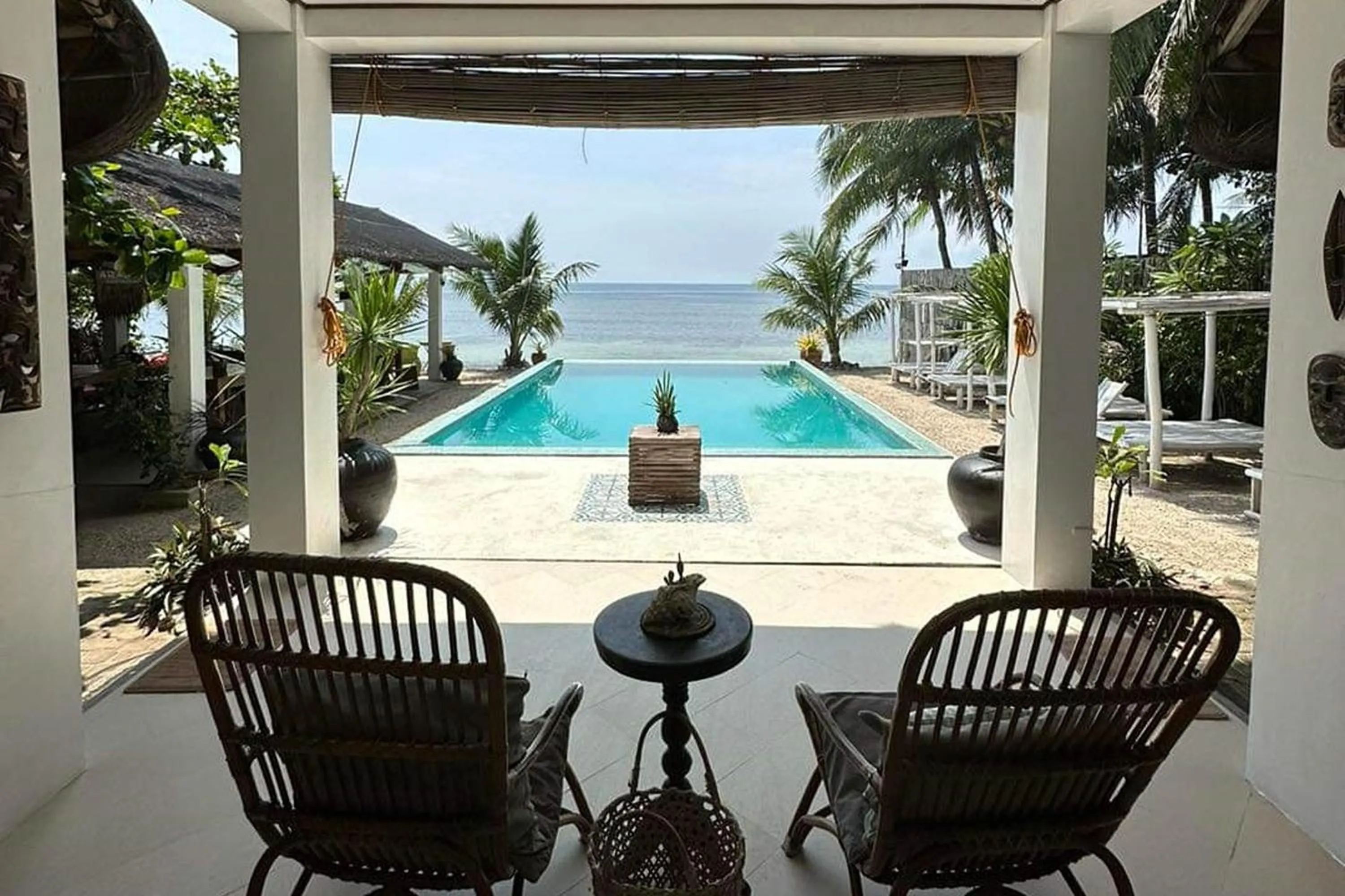 Pool view in Sirom Beach House